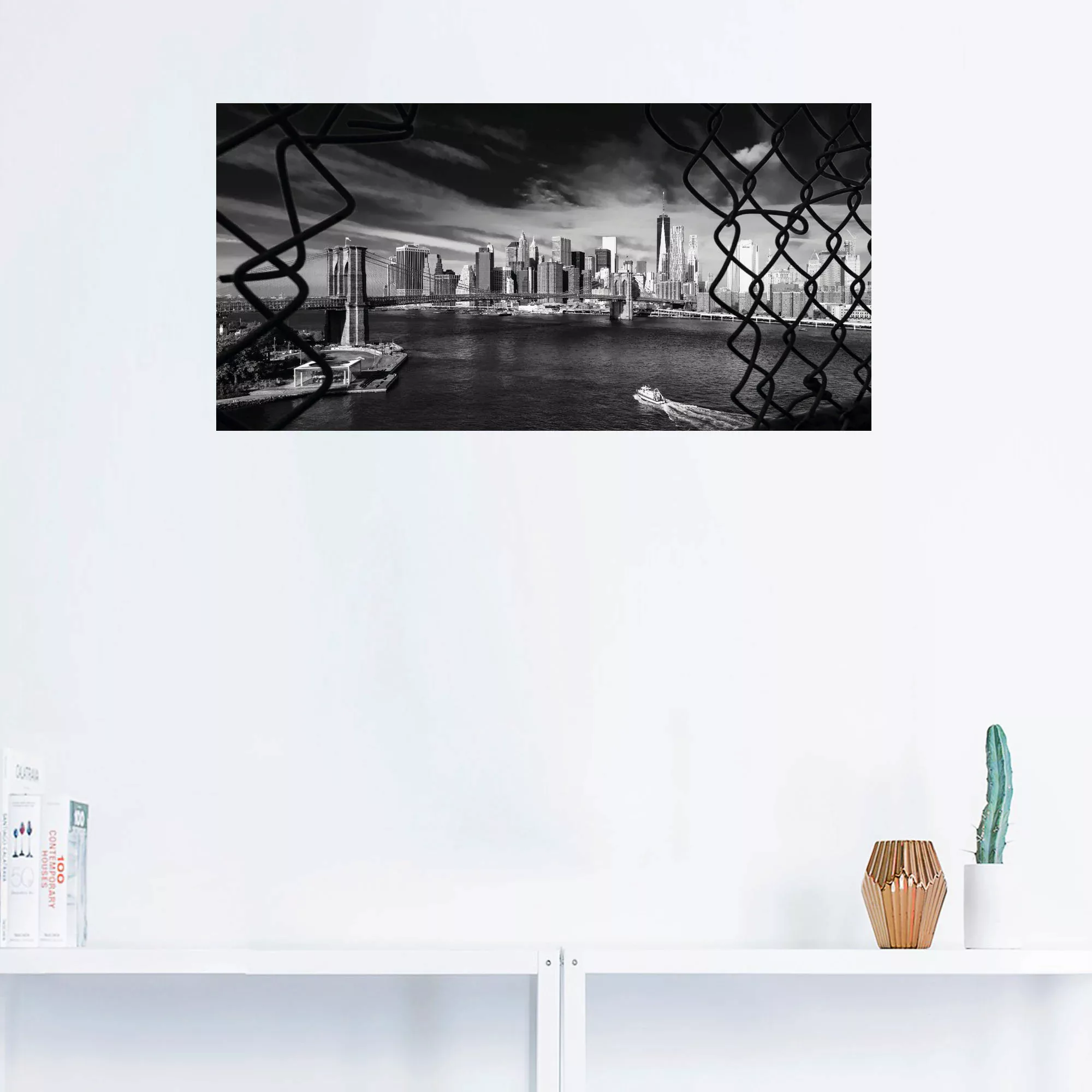 Artland Wandbild "Brooklyn Bridge New York I", Amerika, (1 St.), als Wandau günstig online kaufen