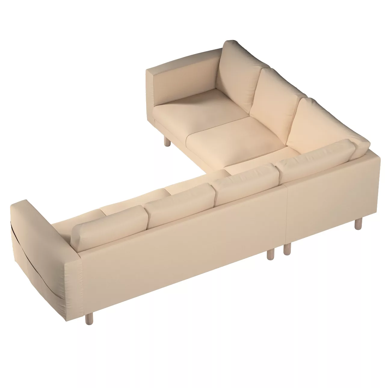 Bezug für Norsborg 5-Sitzer Ecksofa, creme-beige, Norsborg 5-Sitzer Ecksofa günstig online kaufen