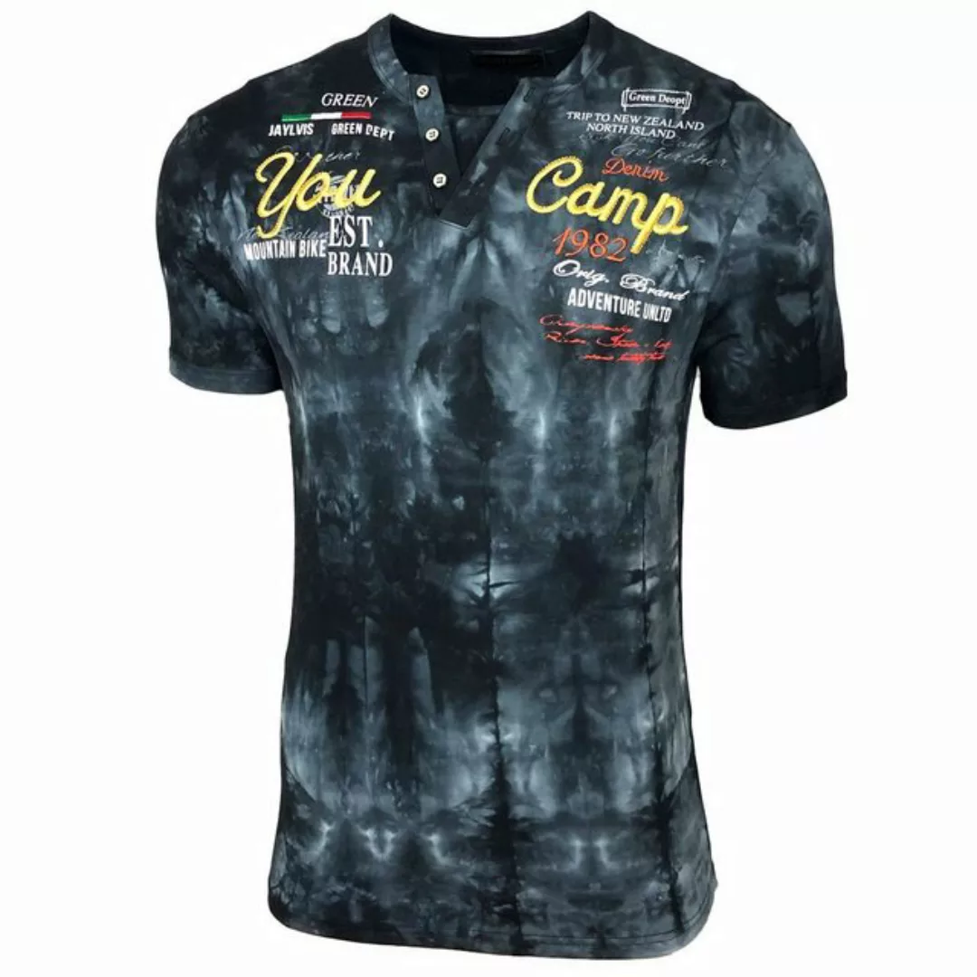 Baxboy T-Shirt Baxboy Batik style Herren T-Shirt mit Front Logo Print günstig online kaufen