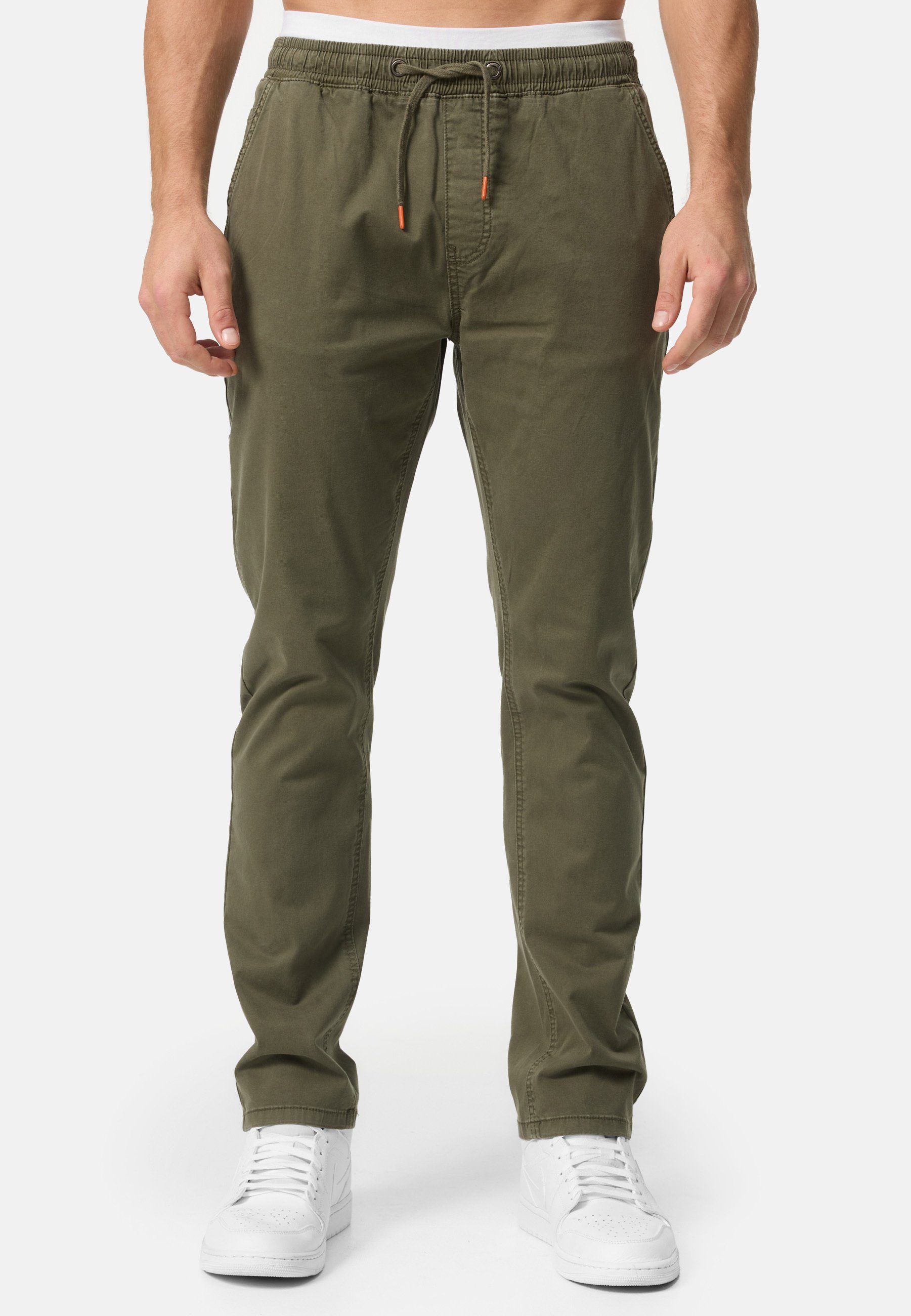 Indicode Chinohose Osborne mit elastischem Bund günstig online kaufen