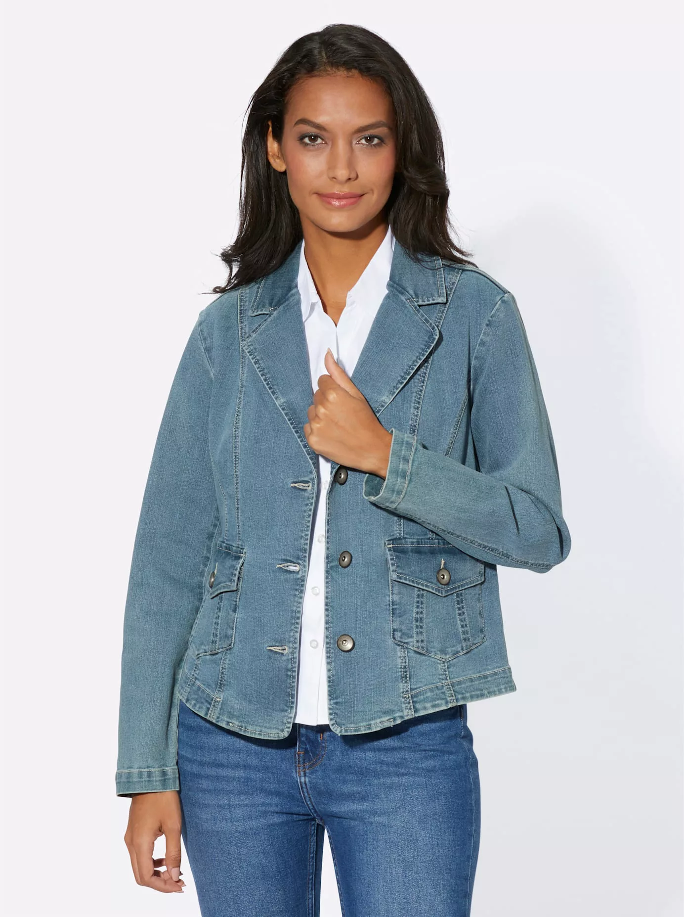 Casual Looks Jeansblazer "Jeans-Blazer" günstig online kaufen