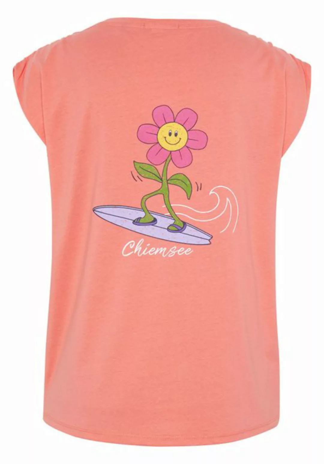 Chiemsee T-Shirt Chiemsee Damen Bego Baumwolltop mit floralem Surf- günstig online kaufen
