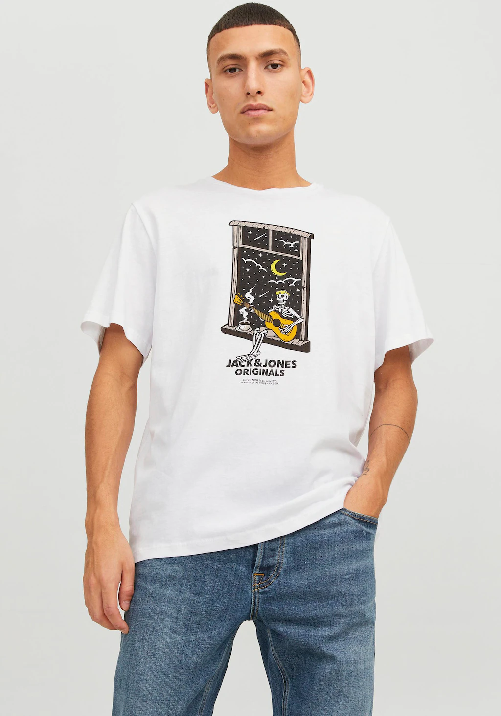 Jack & Jones Rundhalsshirt "JORAFTERLIFE TEE SS CREW NECK SN" günstig online kaufen