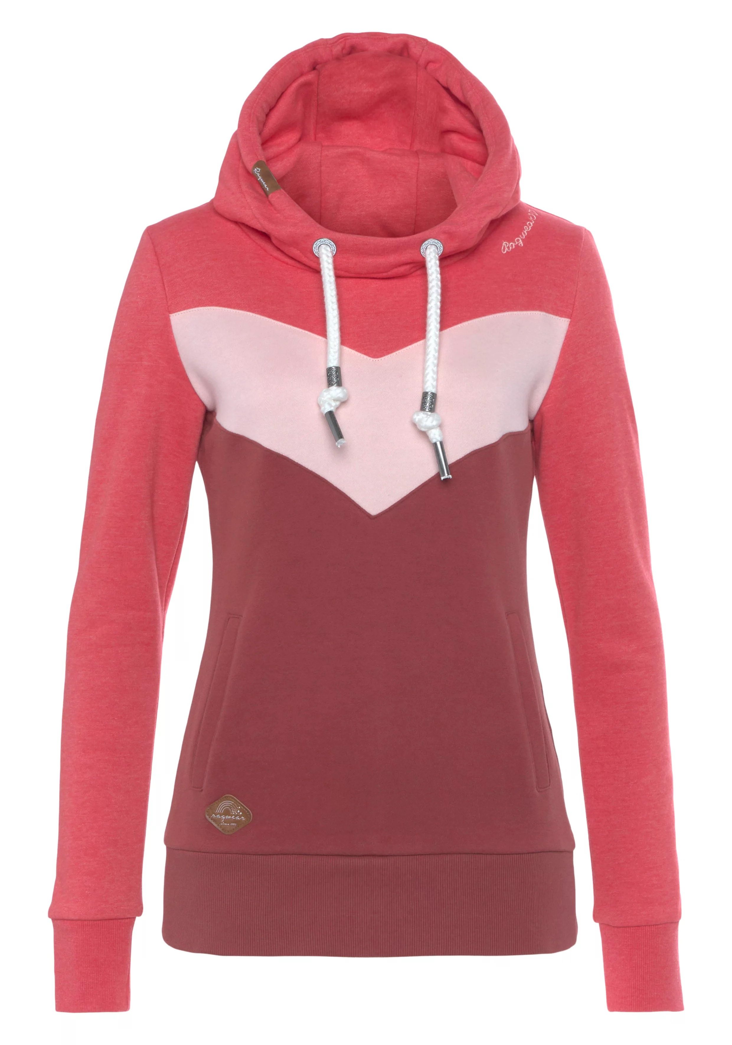 Ragwear Kapuzensweatshirt "TREGA", kuscheliger Sweater mit Kapuze und Korde günstig online kaufen
