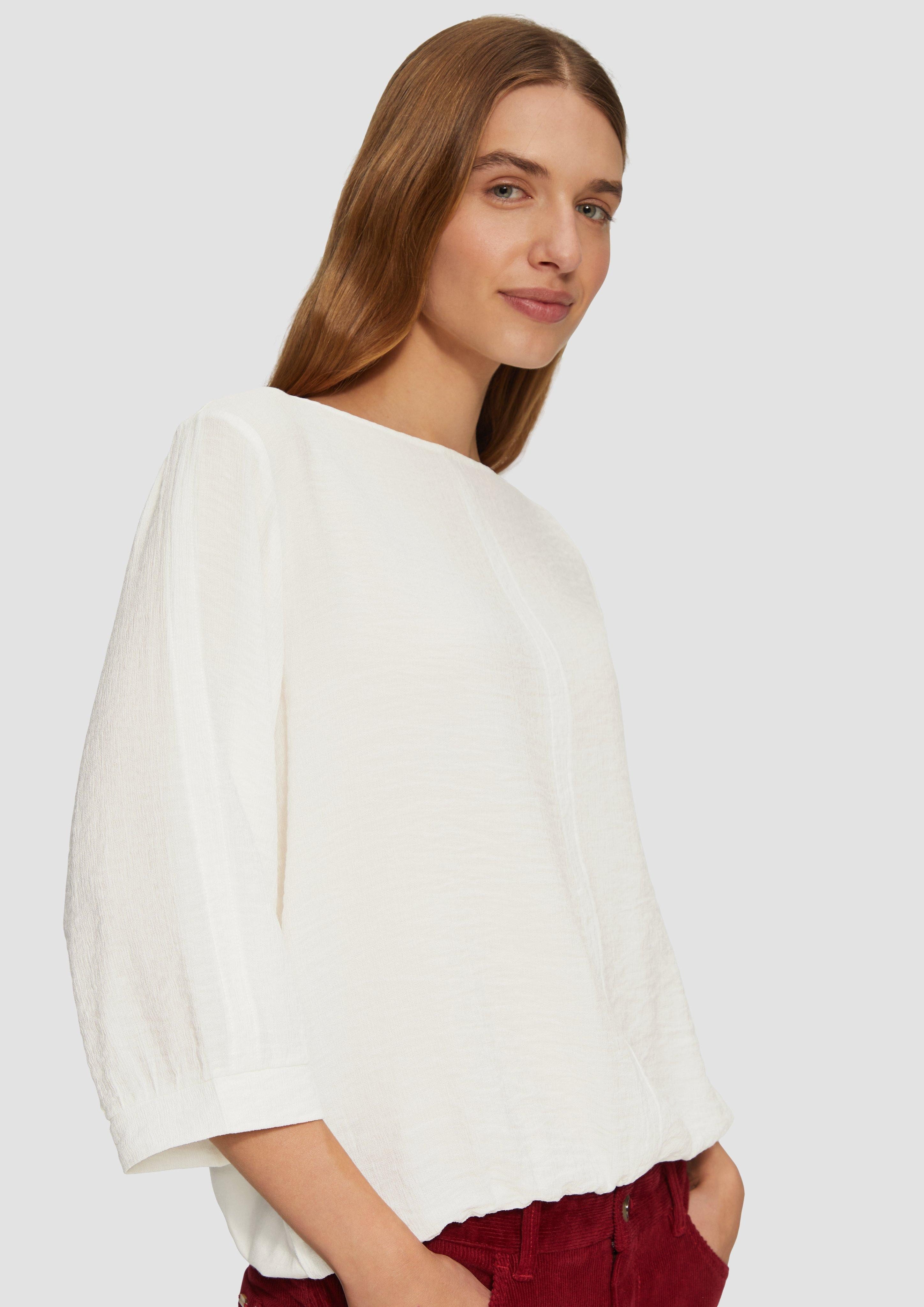 s.Oliver 3/4-Arm-Shirt Fabricmix-Shirt im Relaxed Fit günstig online kaufen
