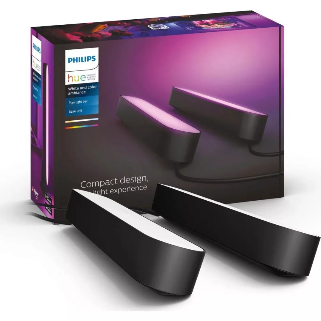 Philips Hue Play Lightbar Doppelpack, schwarz günstig online kaufen