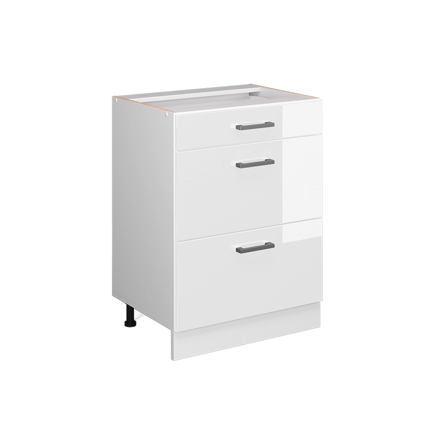 Vicco Unterschrank R-Line, Weiß Hochglanz/Weiß, 60 günstig online kaufen