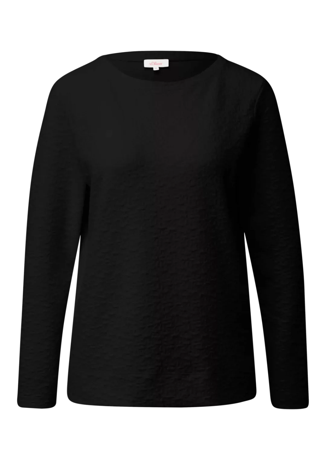 s.Oliver Longsweatshirt mit Crinkle Optik günstig online kaufen