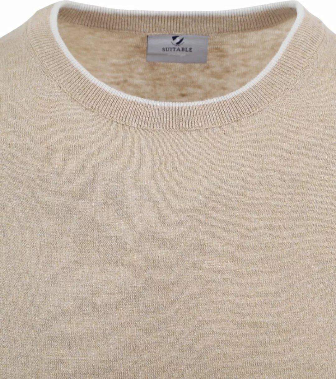 Suitable  Pullover O-Ausschnitt Johan Beige - Größe XL günstig online kaufen