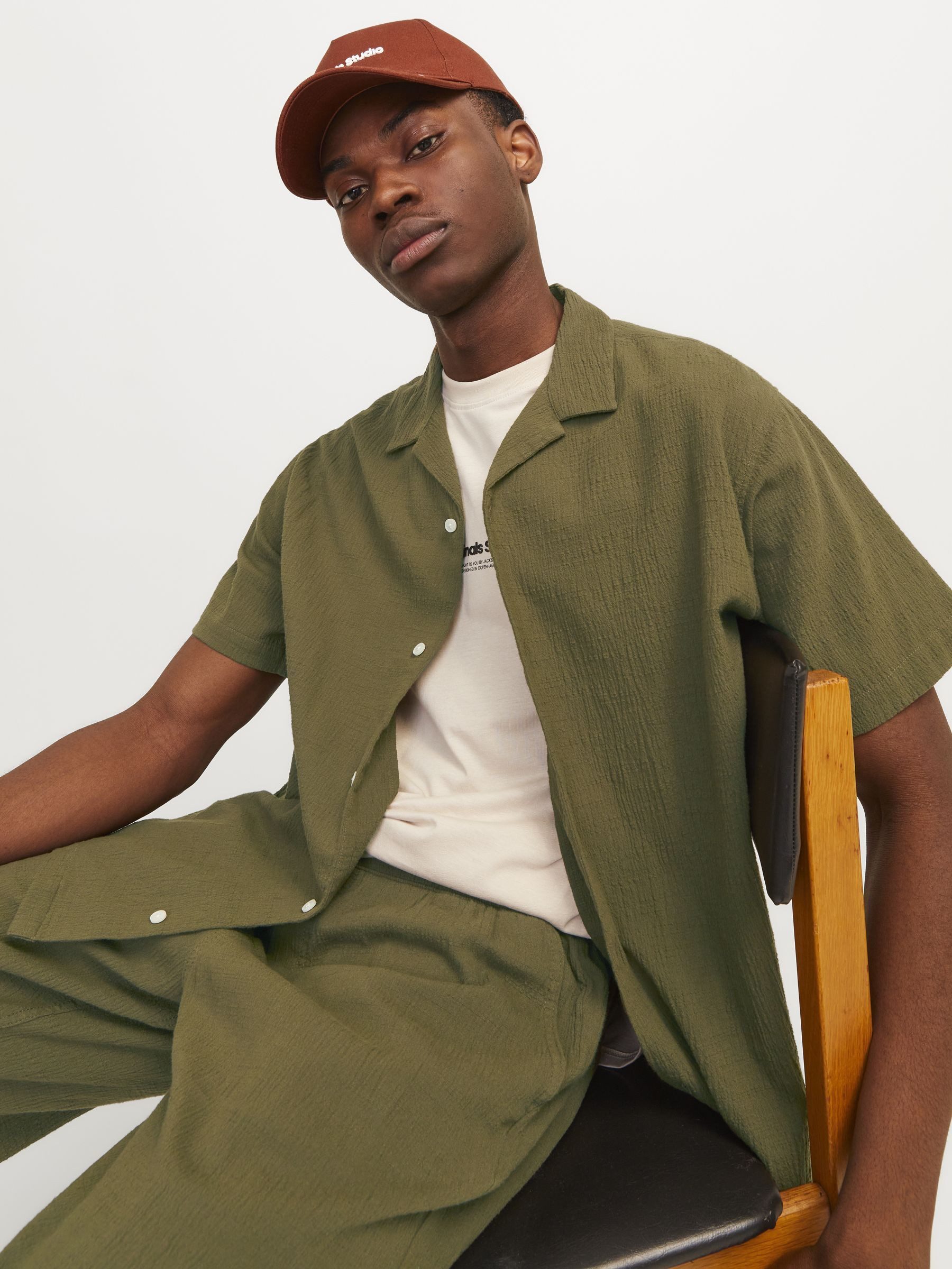 Jack & Jones Kurzarmhemd JORLUKE CRINKLE günstig online kaufen