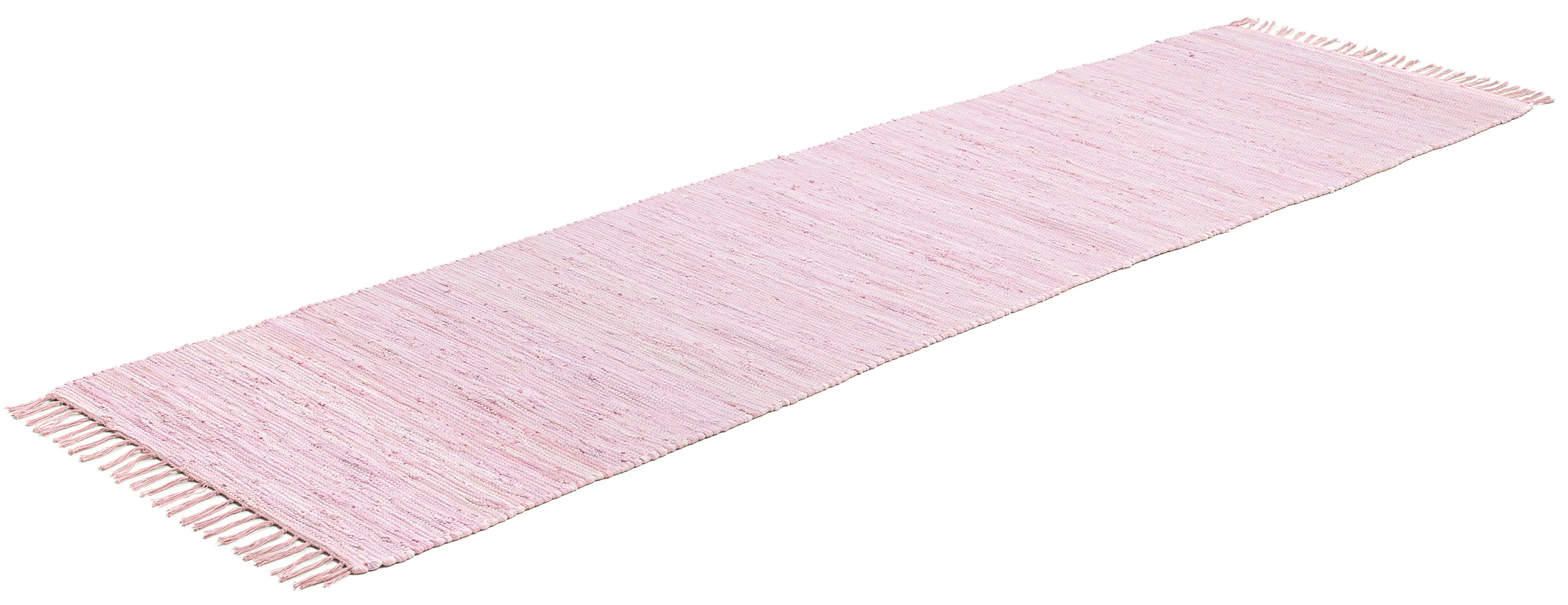 THEKO Teppich  Happy Co ¦ rosa/pink ¦ Baumwolle ¦ Maße (cm): B: 70 H: 0,5 T günstig online kaufen