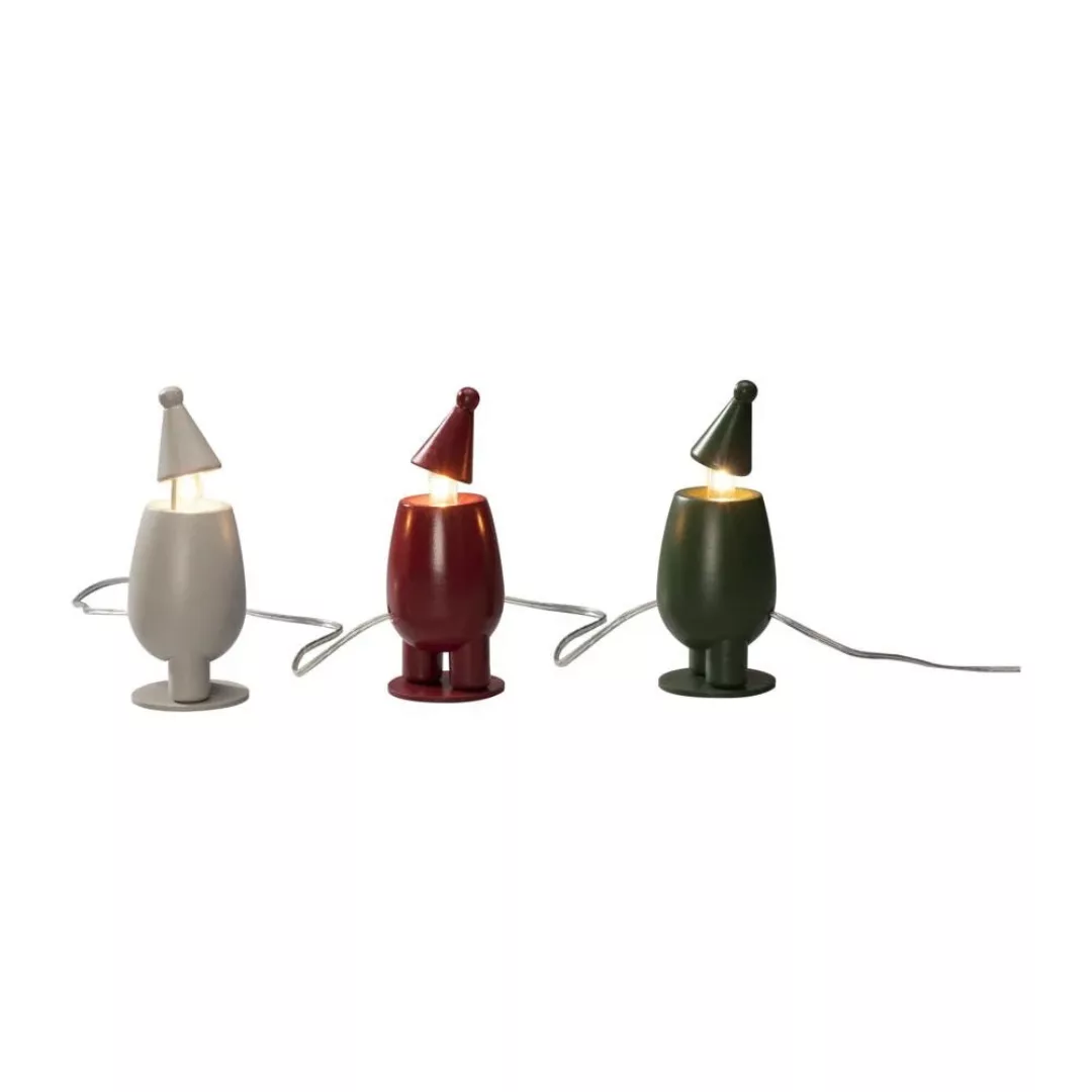 LED Holz-Weihnachtsfiguren in Mehrfarbig 3x 0,5W 36lm günstig online kaufen