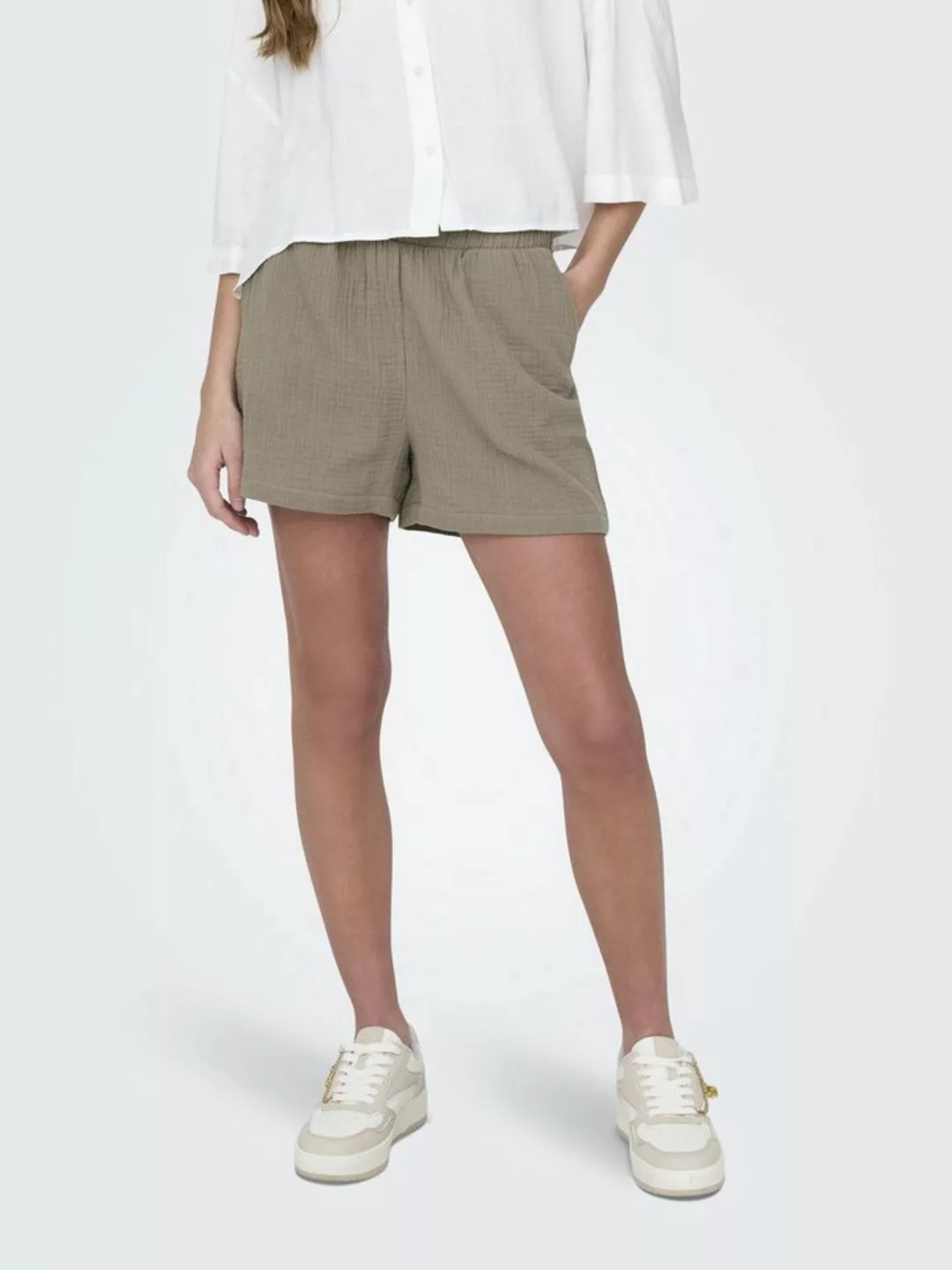 JACQUELINE de YONG Shorts Lockere Paperbag Shorts Kurze Stretch Sommer Pant günstig online kaufen