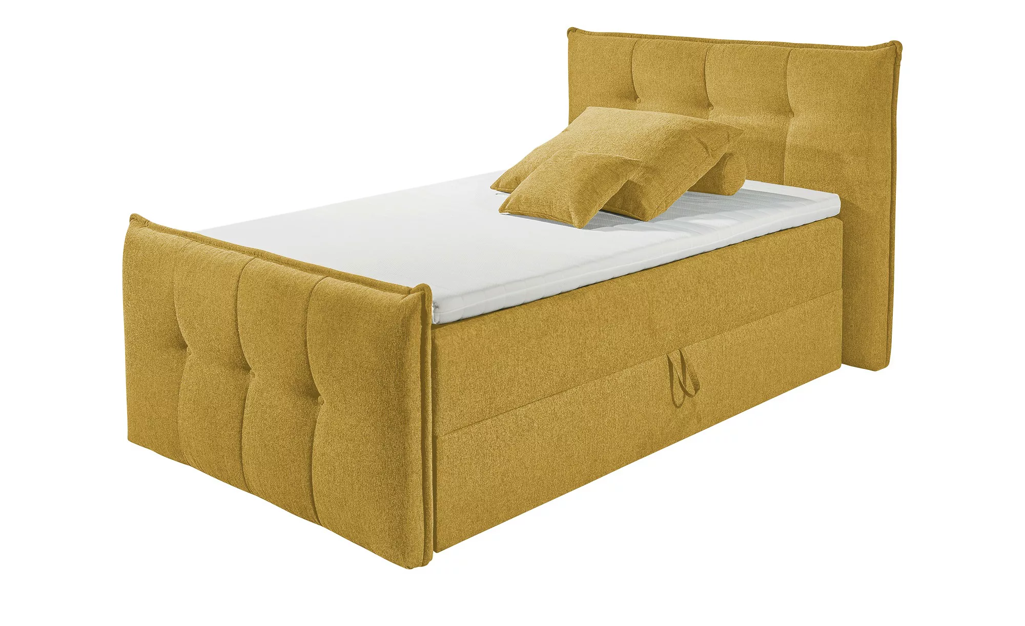 uno Polsterbett mit Bettkasten Dante ¦ gelb ¦ Maße (cm): B: 160 H: 114 Bett günstig online kaufen