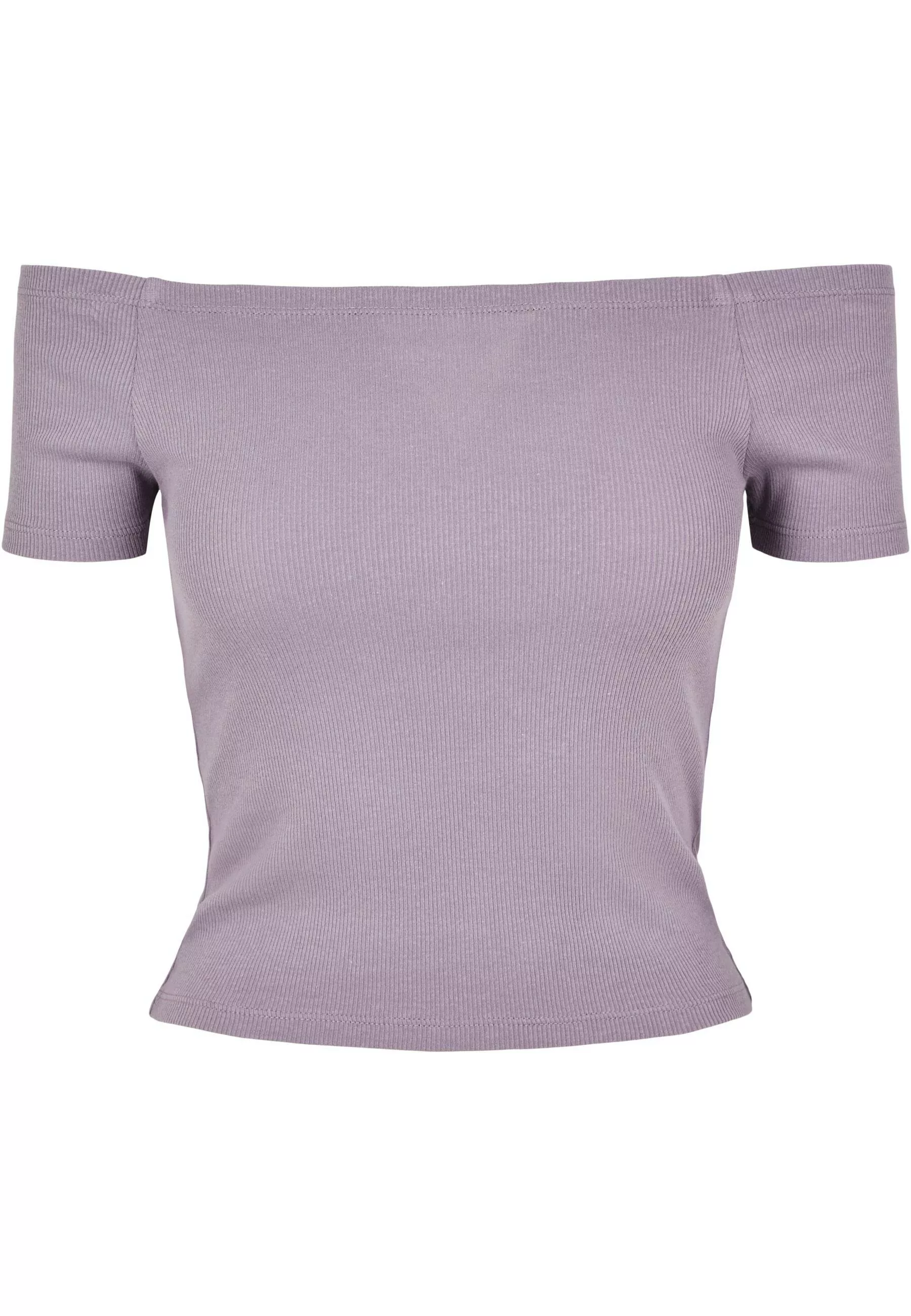 URBAN CLASSICS T-Shirt "Urban Classics Damen Ladies Off Shoulder Rib Tee" günstig online kaufen