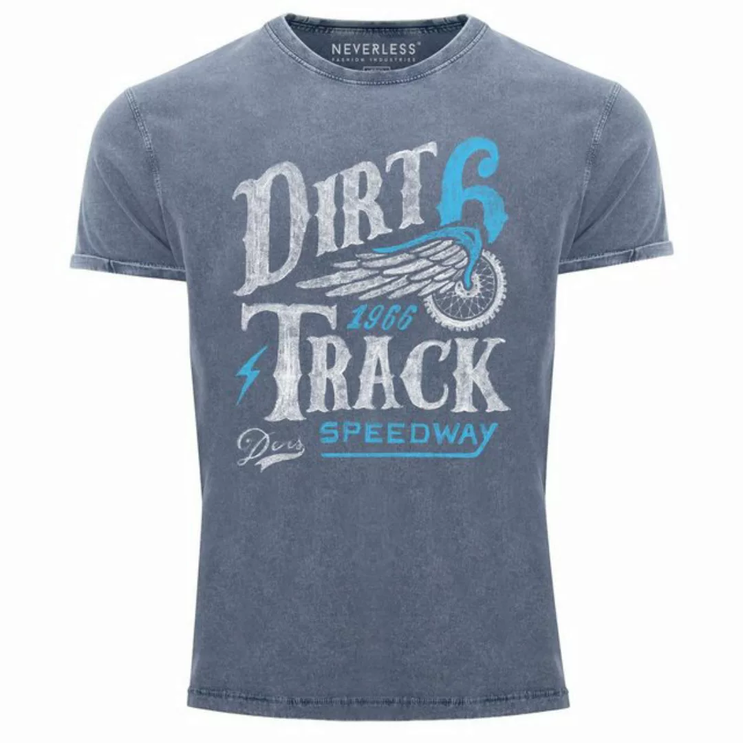 Print-Shirt Cooles Angesagtes Herren T-Shirt Vintage Shirt Dirt Track Racin günstig online kaufen