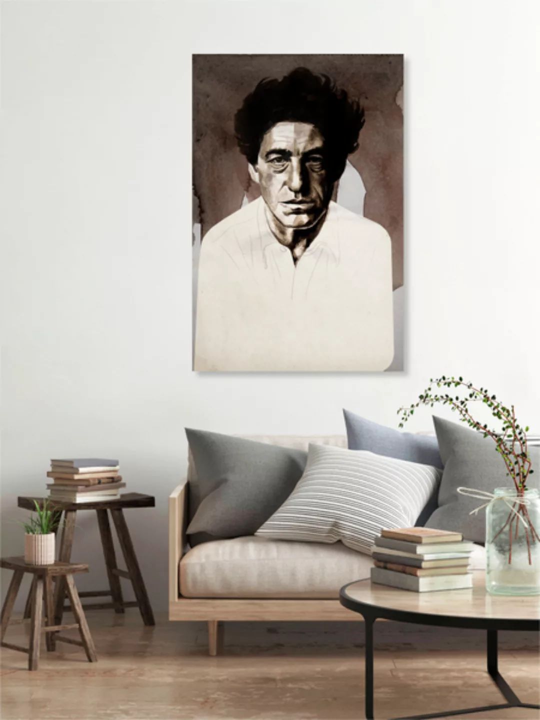 Poster / Leinwandbild - Alberto Giacometti günstig online kaufen