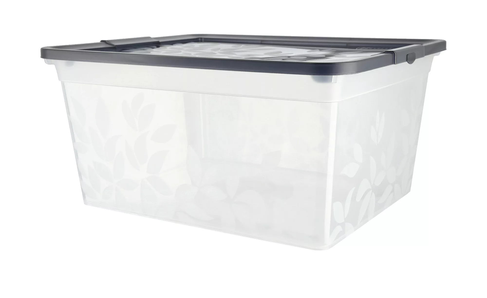 Aufbewahrungsbox mit Deckel - grau - Kunststoff - 35,7 cm - 16,9 cm - 29,4 günstig online kaufen