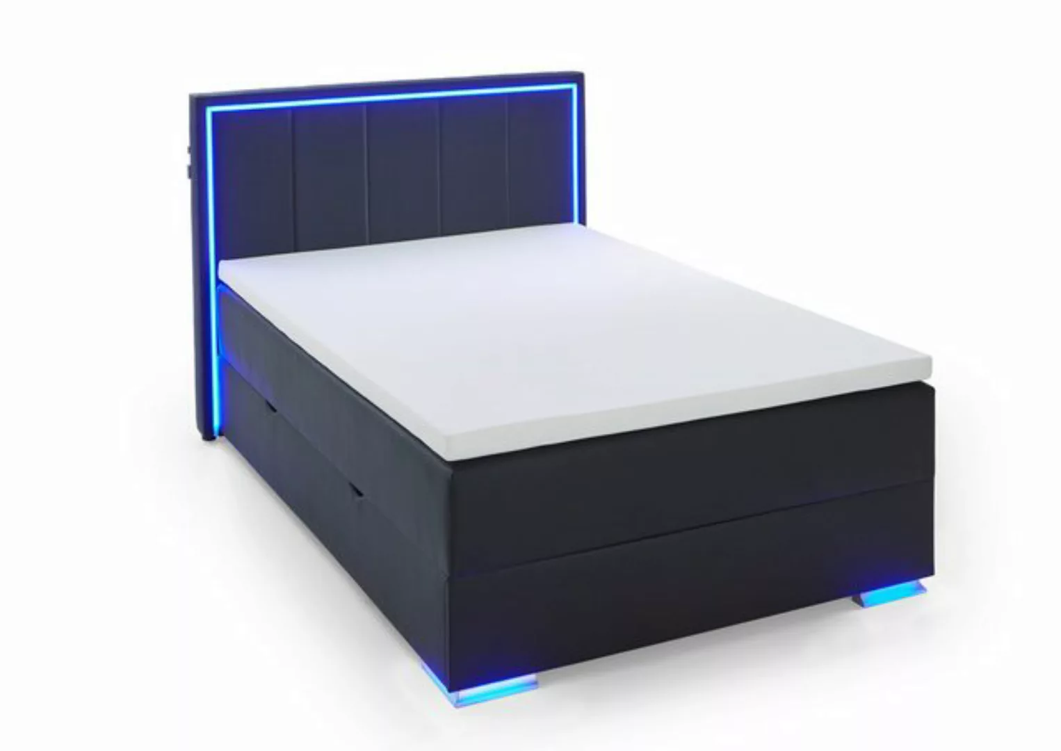 meise.möbel Boxspringbett "Colorado II", inkl. LED-Beleuchtung & Topper günstig online kaufen