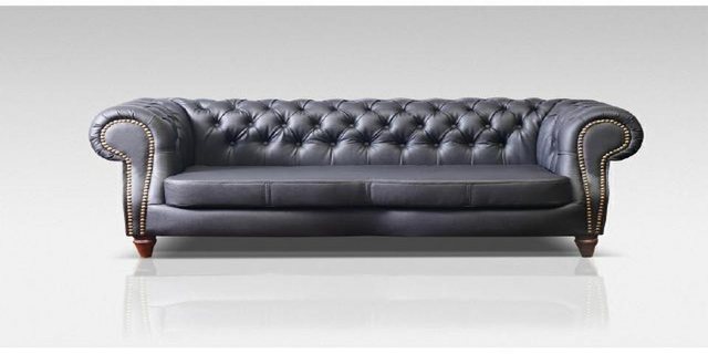 Xlmoebel Sofa Chesterfield Ledersofa Garnitur mit Polster, Couch 3+2+1 - Ne günstig online kaufen