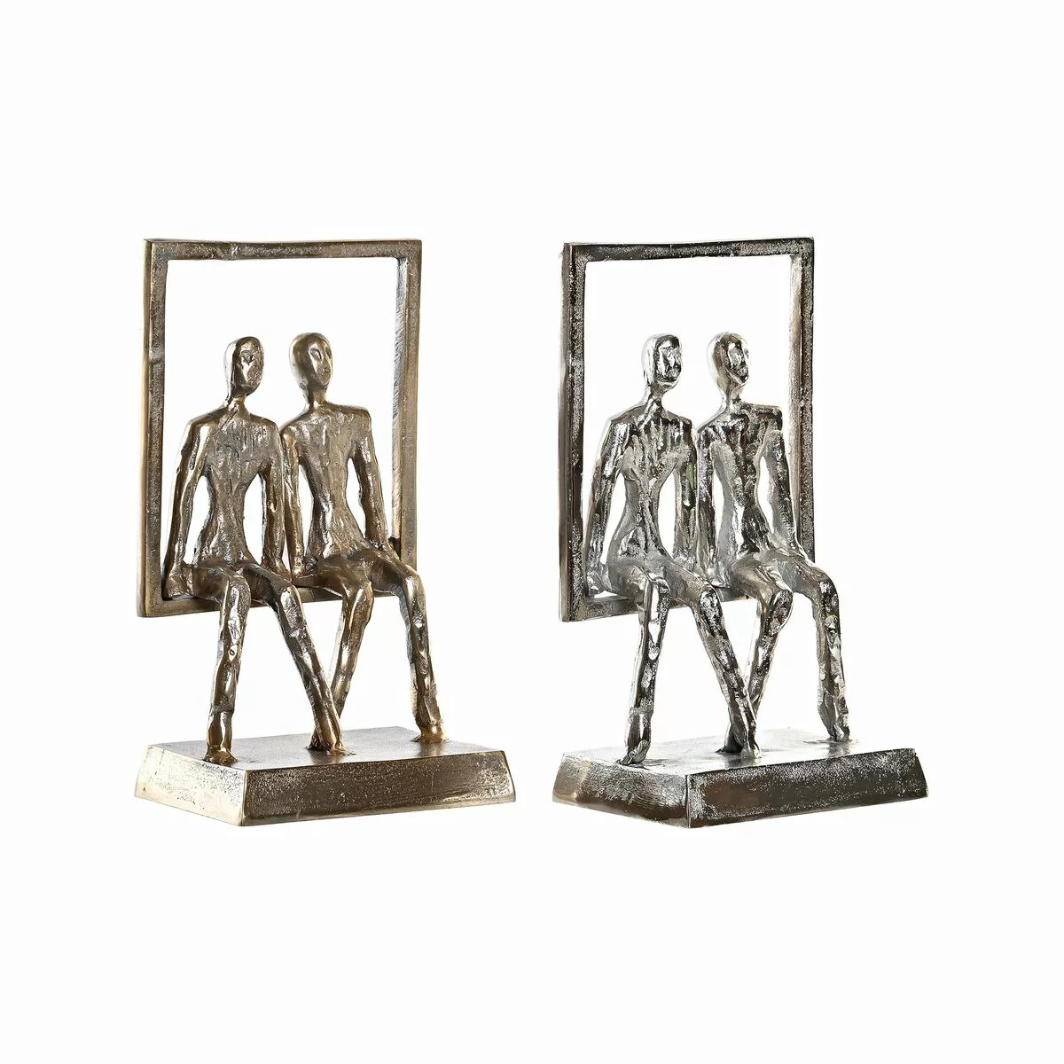 Deko-figur Dkd Home Decor Champagner Schwarz Aluminium Moderne Ehepaar (18 günstig online kaufen