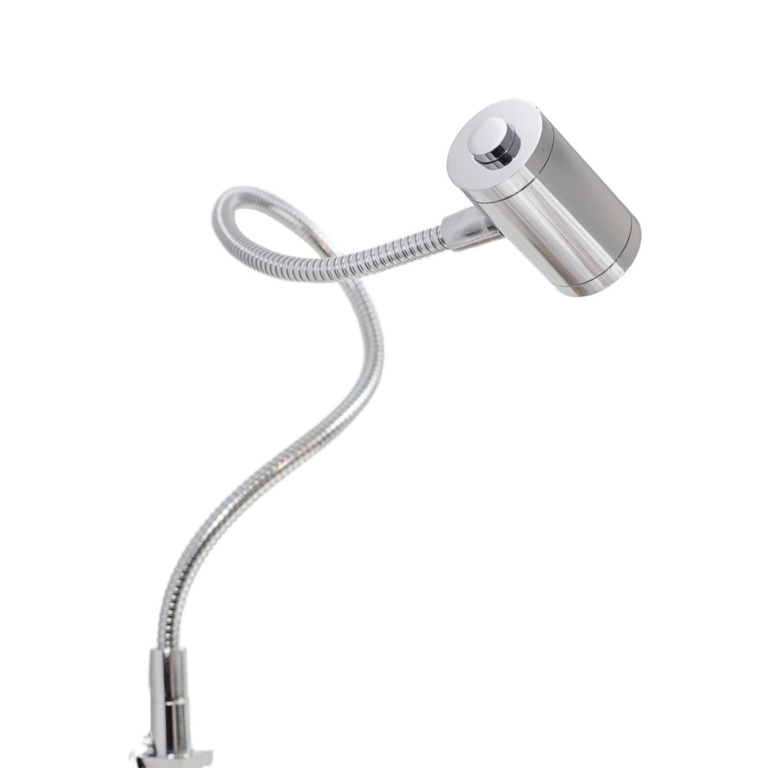 kalb LED Bettleuchte Silbergrau 3W Warmweiß Leseleuchte Aufbauleuchte Nacht günstig online kaufen