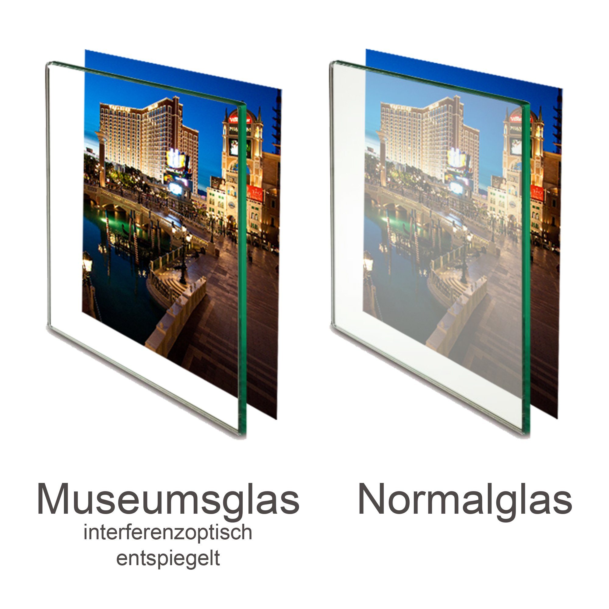 Panorahma Bilderrahmen Museumsglas Bilderrahmenglas mit UV günstig online kaufen