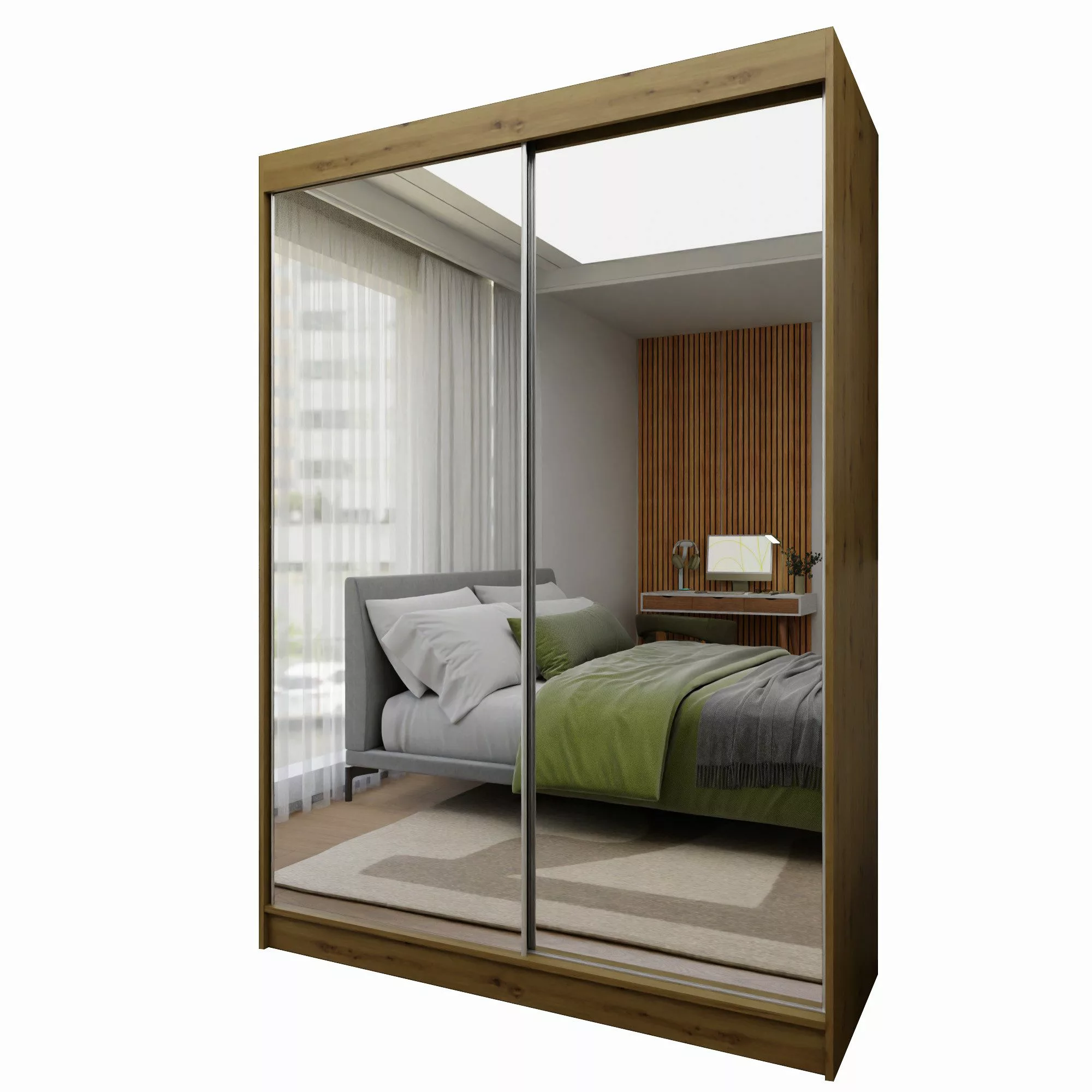 Beautysofa Schiebetürenschrank Doroti (modernes Garderobeschrank, 120, günstig online kaufen