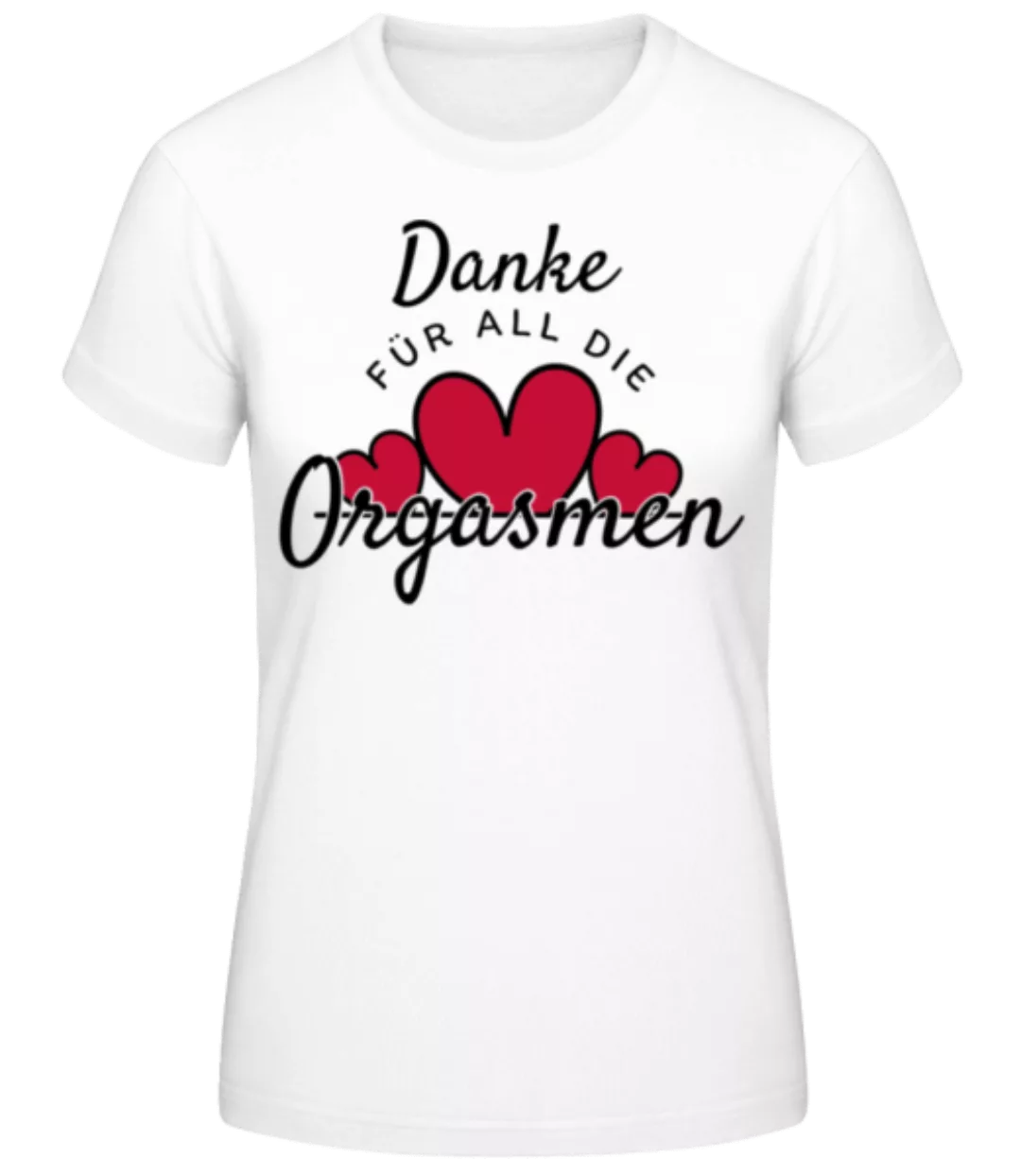 Danke Für Die Orgasmen · Frauen Basic T-Shirt günstig online kaufen