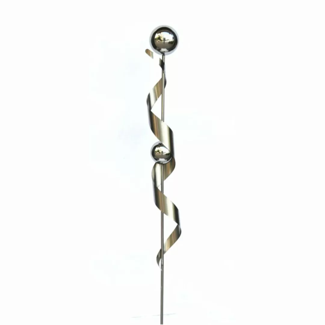 Harms Import Gartenfigur Edlestahl Gartenstecker Kugel günstig online kaufen
