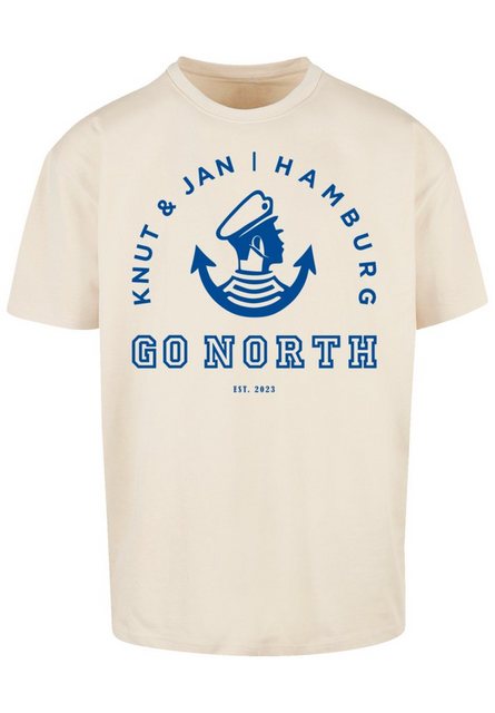 F4NT4STIC T-Shirt Go North Knut Jan Hamburg Knut Jan Hamburg Print günstig online kaufen