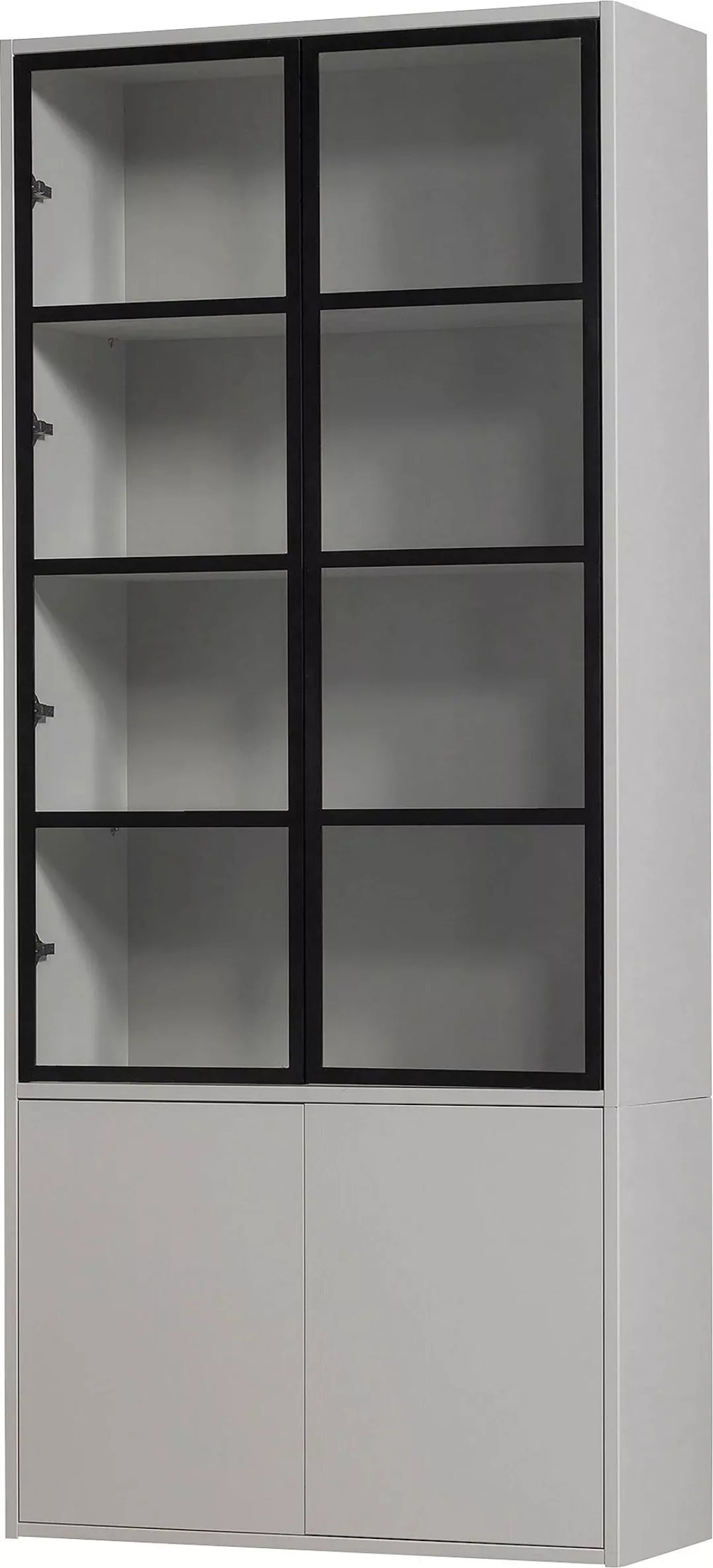 WOOOD Vitrine "Basic", mit vier Türen, Breite 101 cm günstig online kaufen