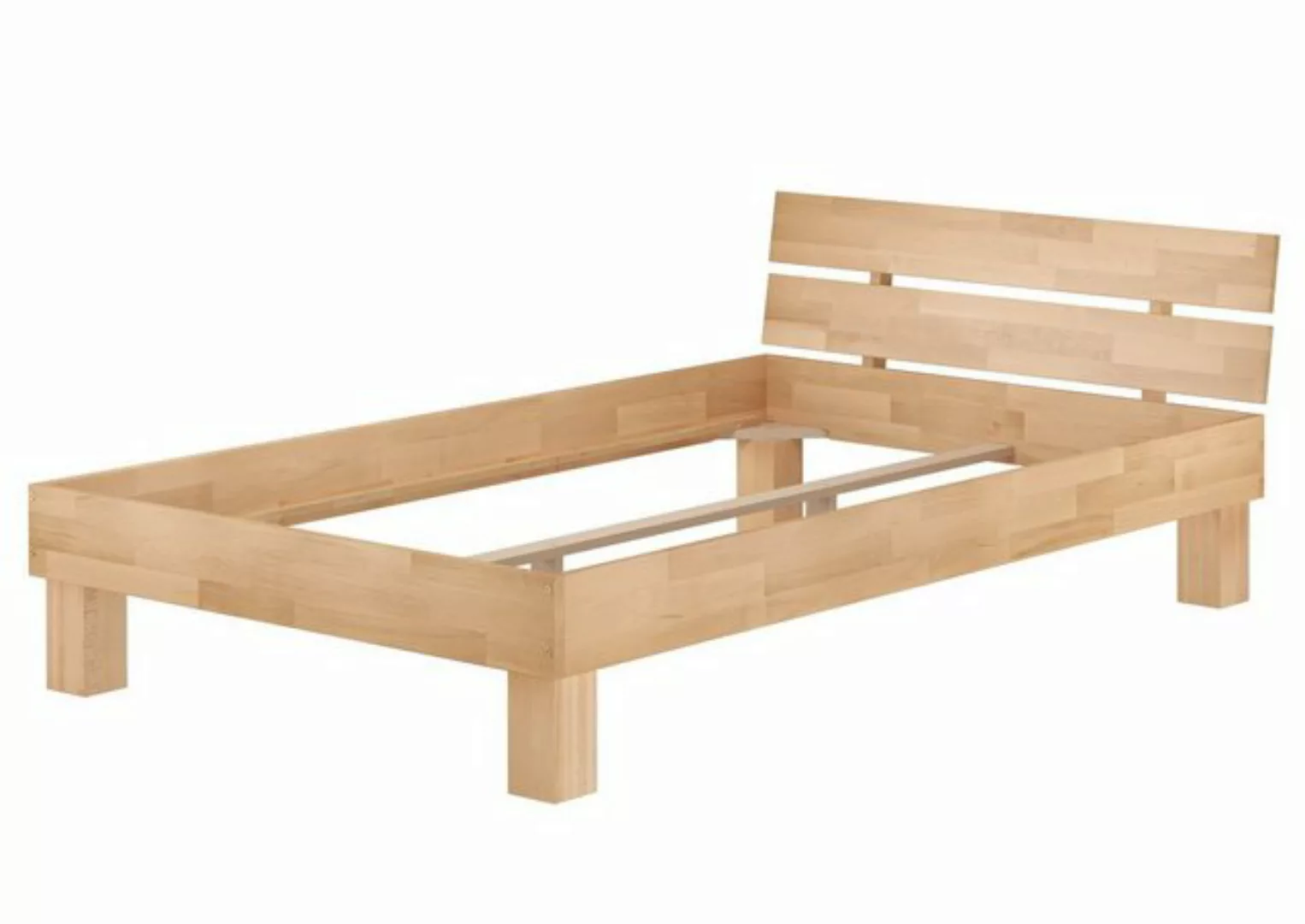 ERST-HOLZ Bett Massivholzbett 120x200 Einzelbett Bettgestell Buche geölt, B günstig online kaufen