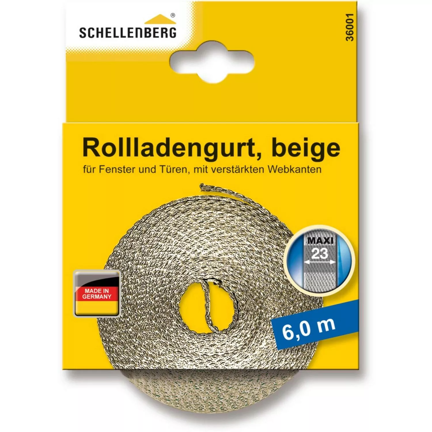 Schellenberg Rollladengurt Maxi 23 mm 6 m Beige günstig online kaufen