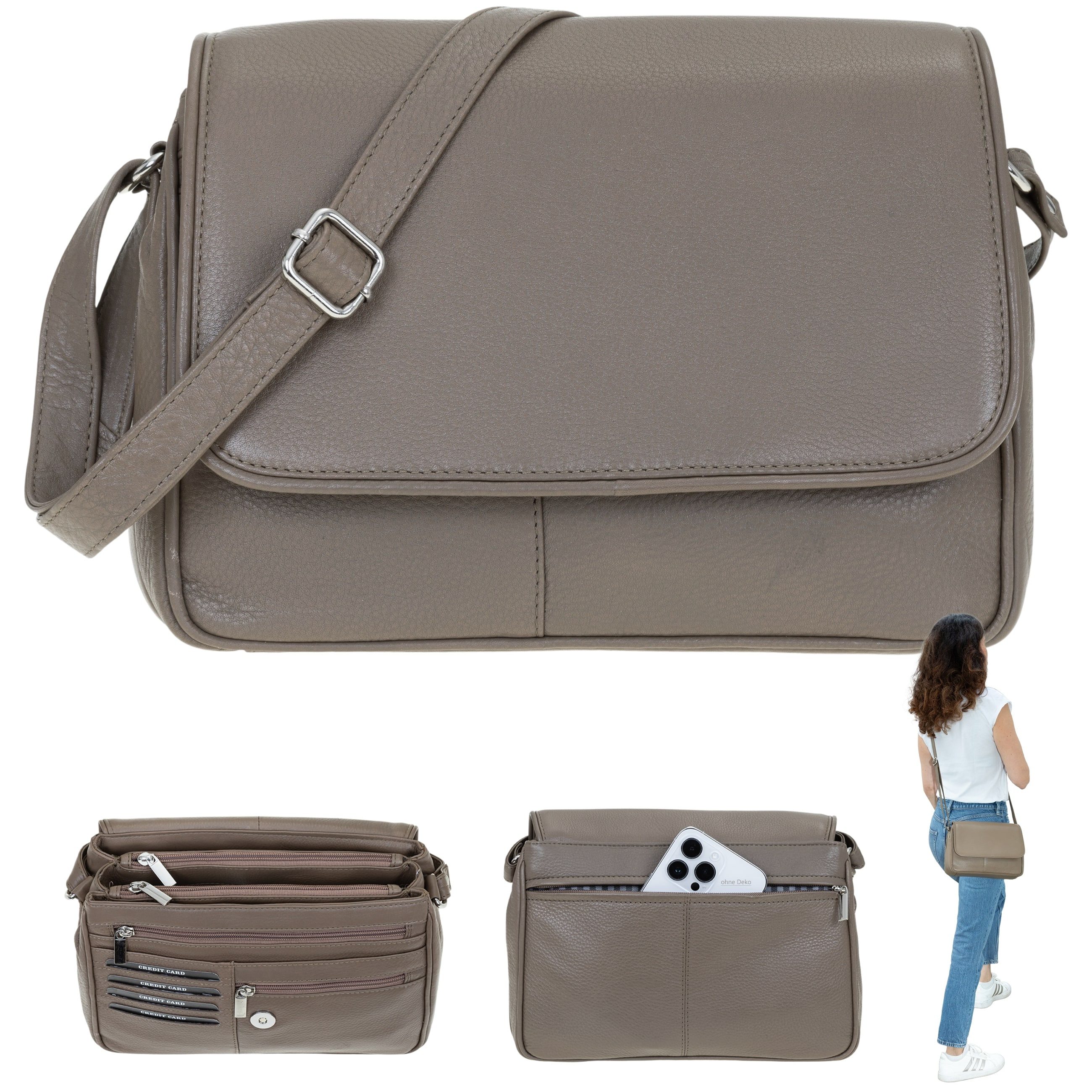 Alessandro Salvatore Handtasche Leder Damen mittel günstig online kaufen