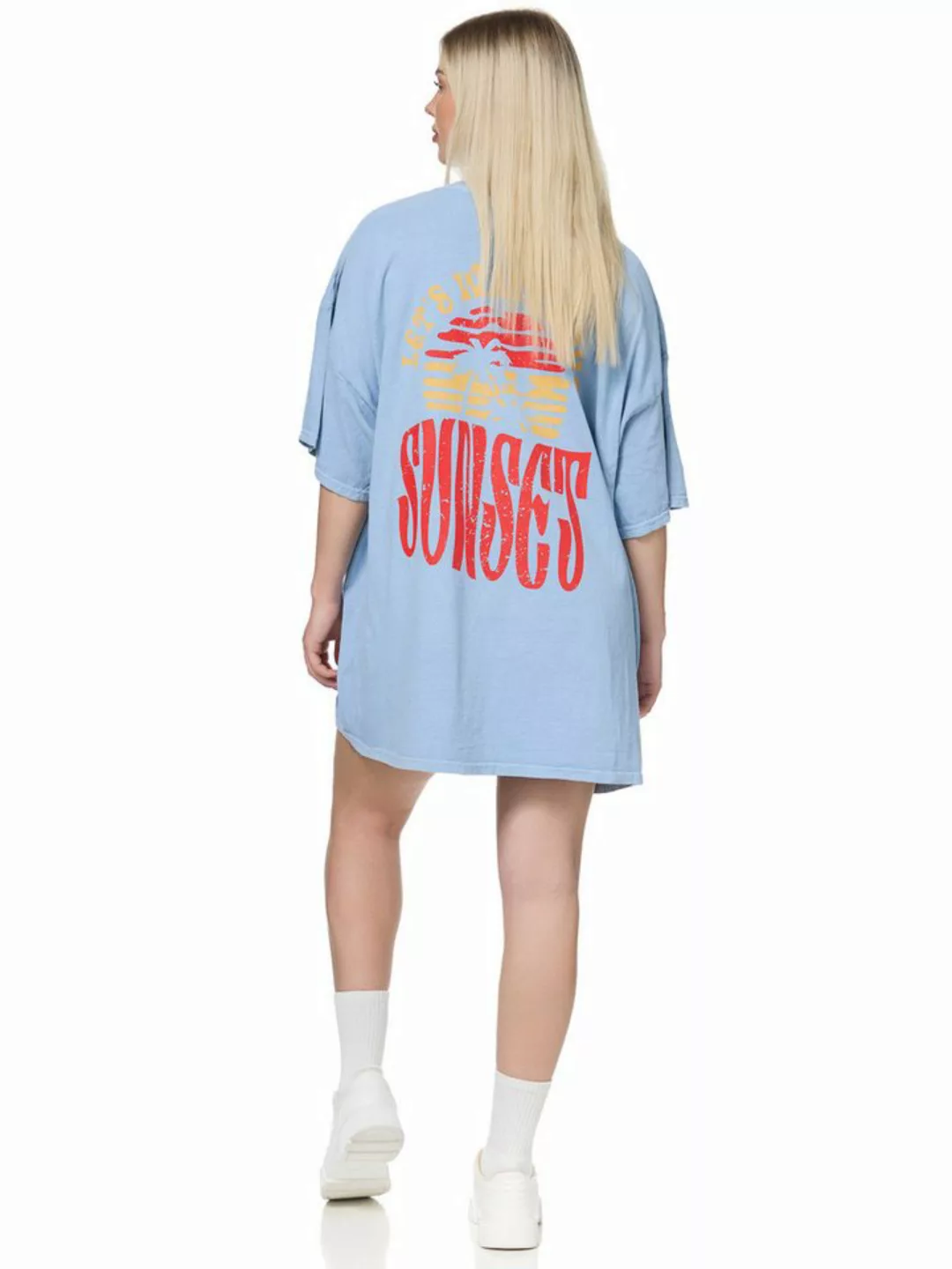 Worldclassca T-Shirt Worldclassca Oversized Print SUNSET T-Shirt lang Somme günstig online kaufen