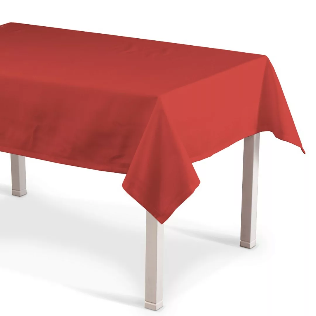 Rechteckige Tischdecke, rot, Loneta (133-43) günstig online kaufen