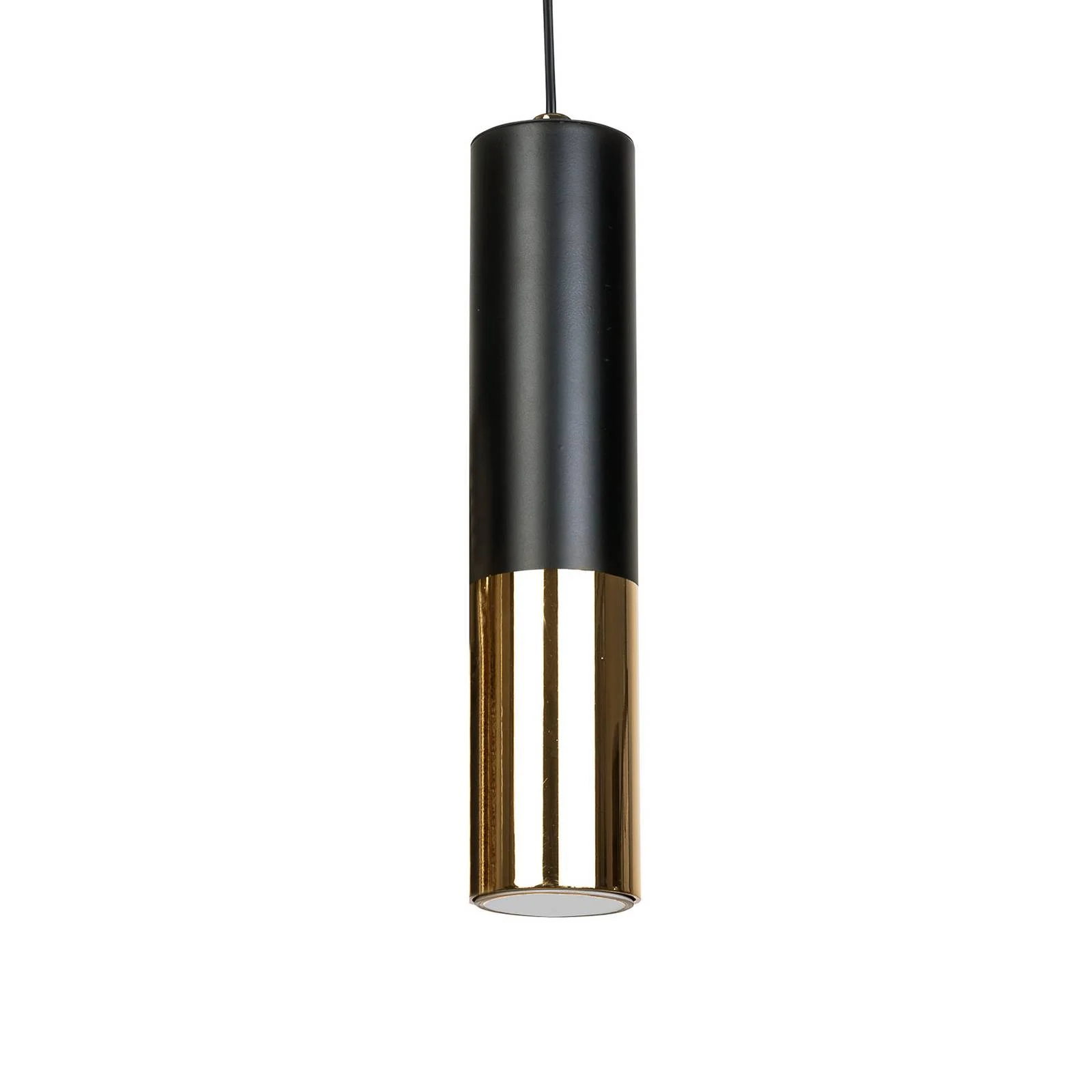 Hängeleuchte Orino, schwarz/gold, Metall, GU10 günstig online kaufen