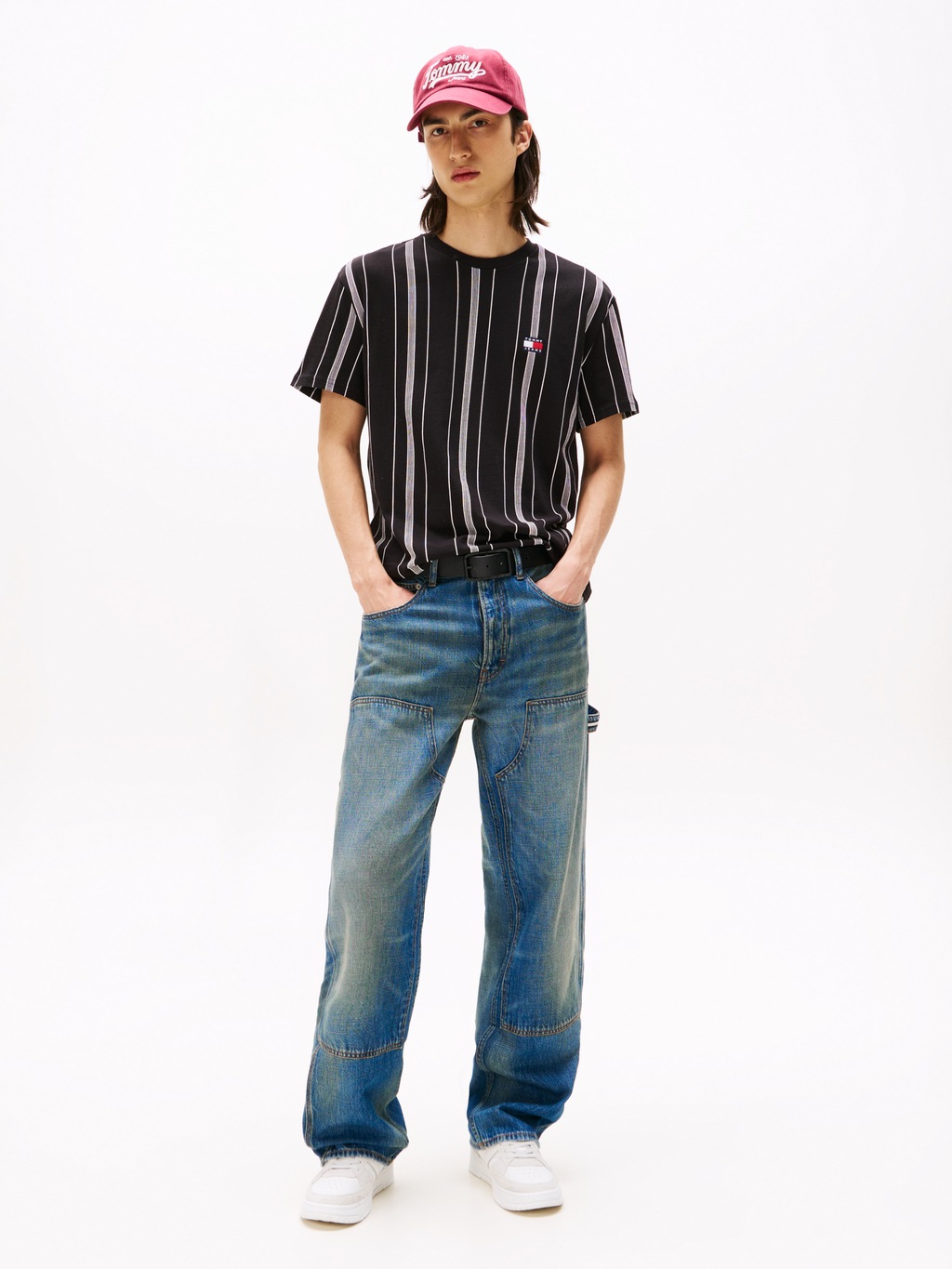 Tommy Jeans T-Shirt "TJM REG VERT STRIPE SS TEE", modisch gestreift günstig online kaufen