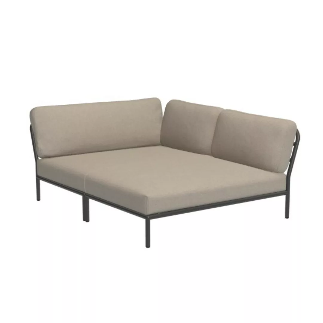 LEVEL Outdoor Eck-Sofa Lounge-Modul 5 Asche Dunkelgrau Rechts günstig online kaufen