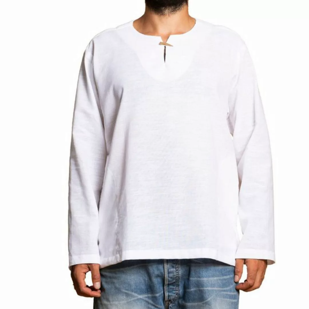 PANASIAM Langarmhemd Fischerhemd T01 aus hochwertiger Baumwolle für Herren günstig online kaufen