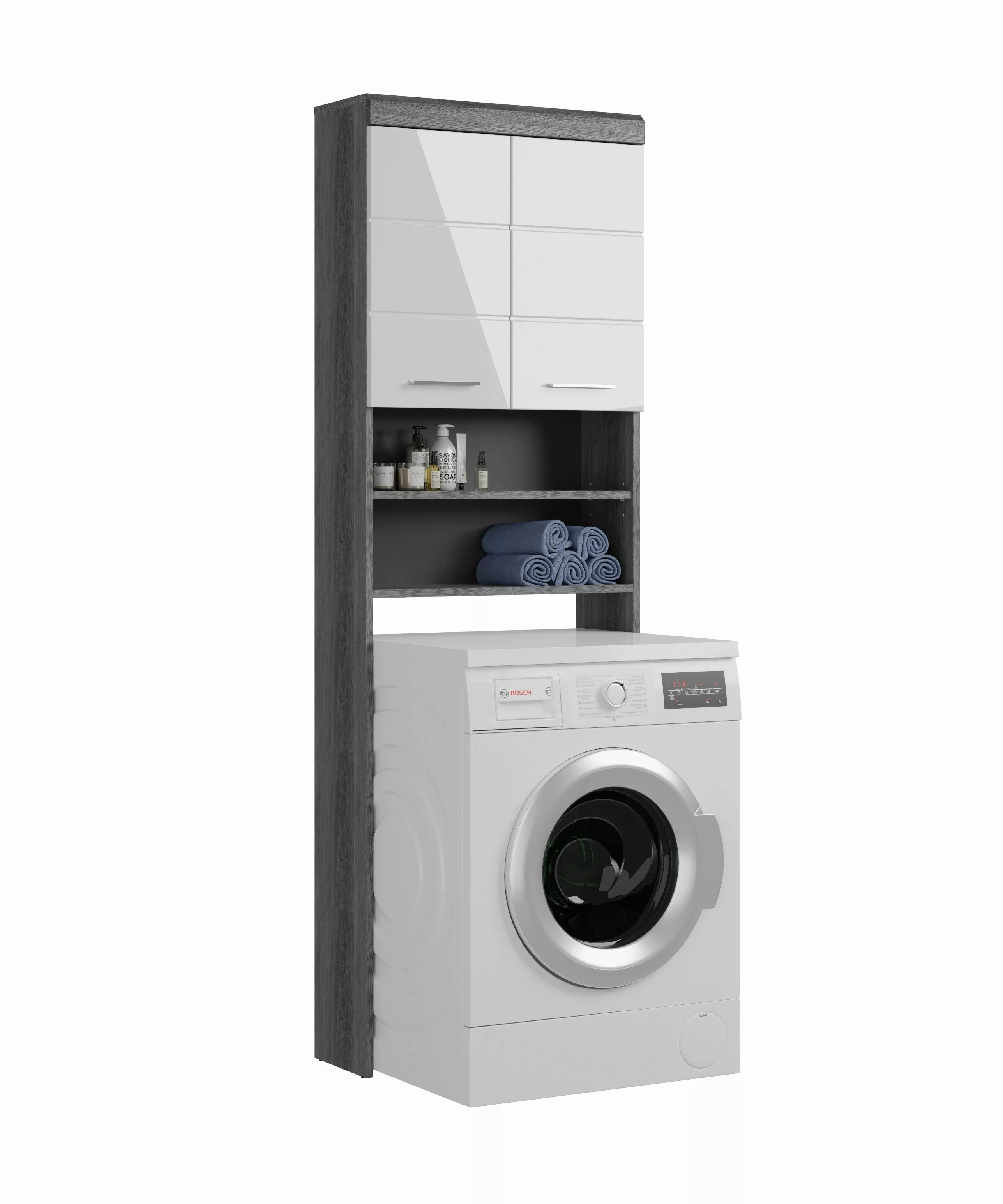 furnling Waschmaschinenumbauschrank Scott 2 offene Fächer, günstig online kaufen