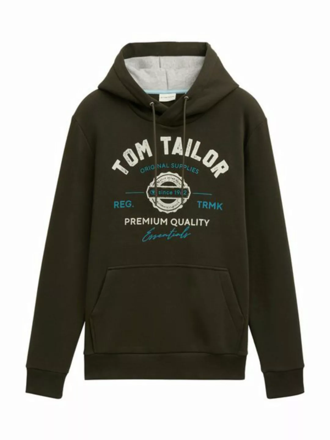 Tom Tailor Herren Kapuzenpullover PRINT - Regular Fit günstig online kaufen