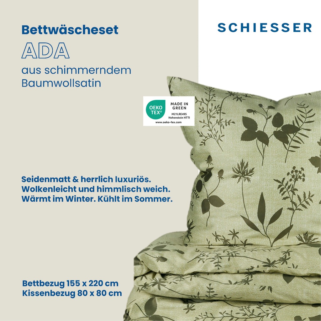 Schiesser Bettwäsche »Ada«, Botanikprint günstig online kaufen