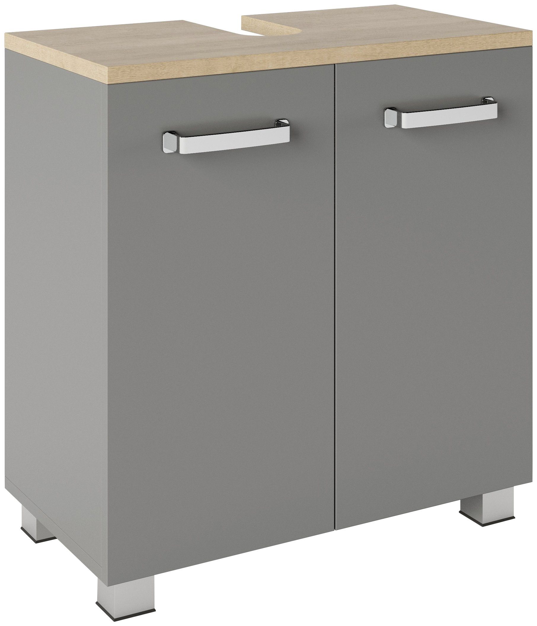 welltime Waschbeckenunterschrank "Cosmo", BxTxH: ca. 60x32,5x63,5 cm, 2 Fäc günstig online kaufen