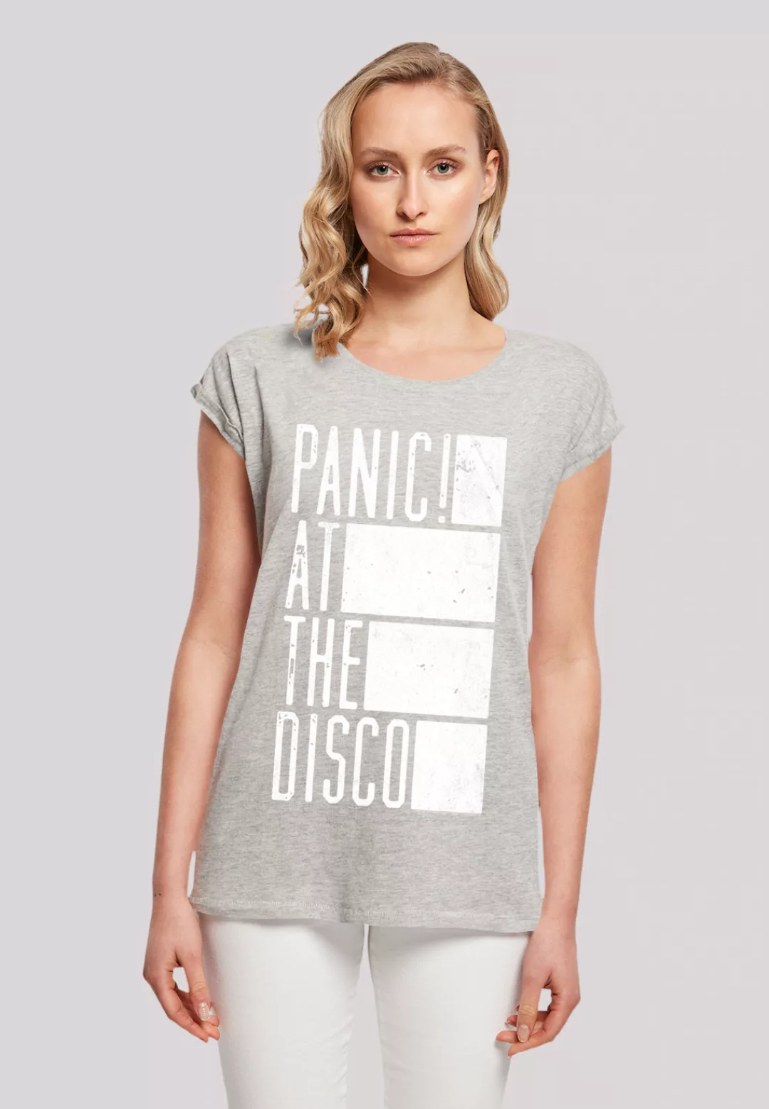 F4NT4STIC T-Shirt "Panic At The Disco Block Text", Premium Qualität günstig online kaufen