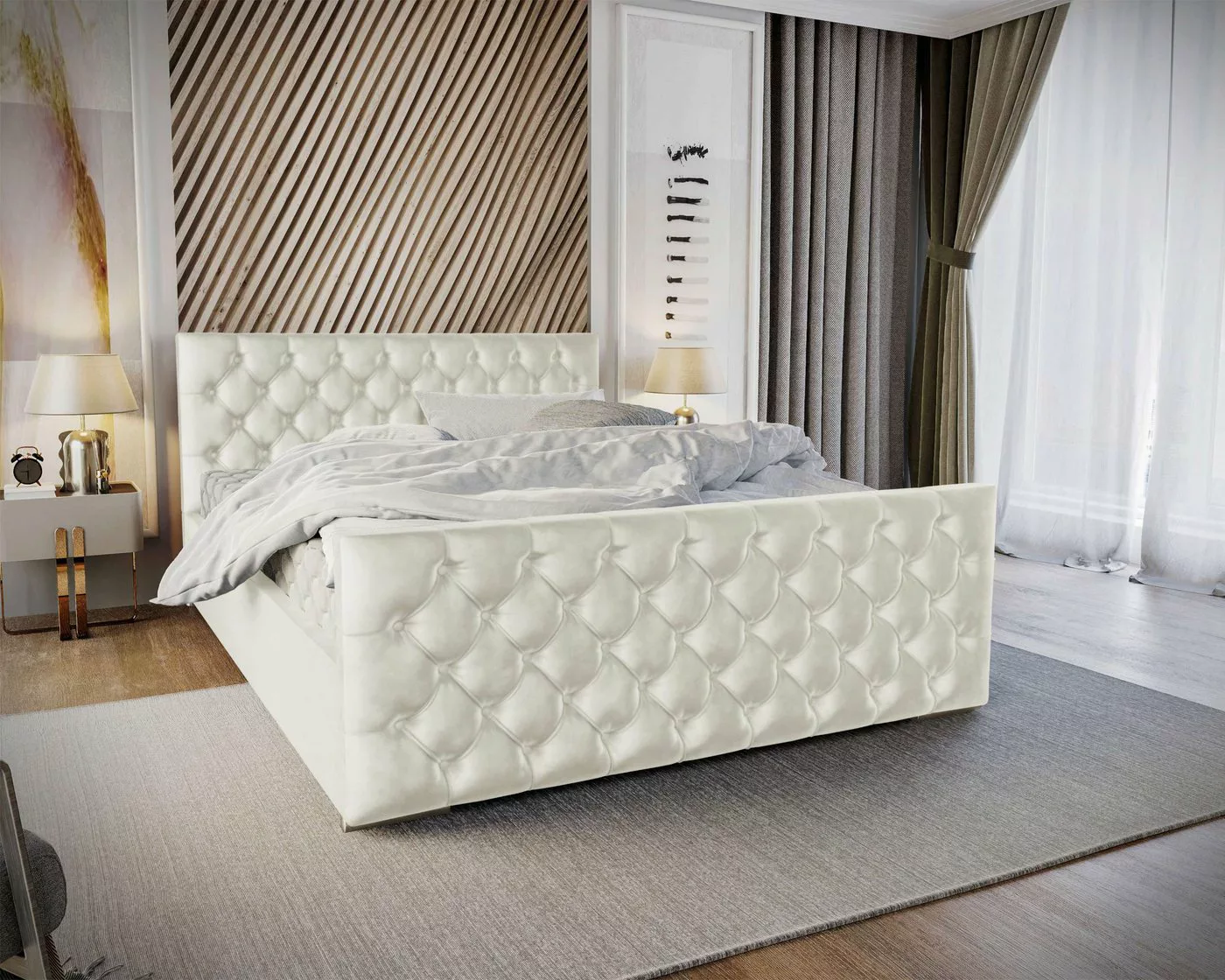 Stylefy Polsterbett Calypso (Schlafzimmerbett, Bett), 140/160/180 x 200 cm, günstig online kaufen