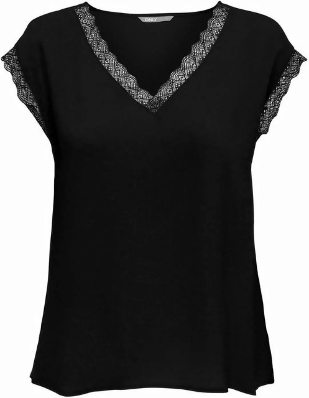 ONLY V-Shirt ONLJASMINA S/S V-NECK LACE TOP NOOS PTM günstig online kaufen