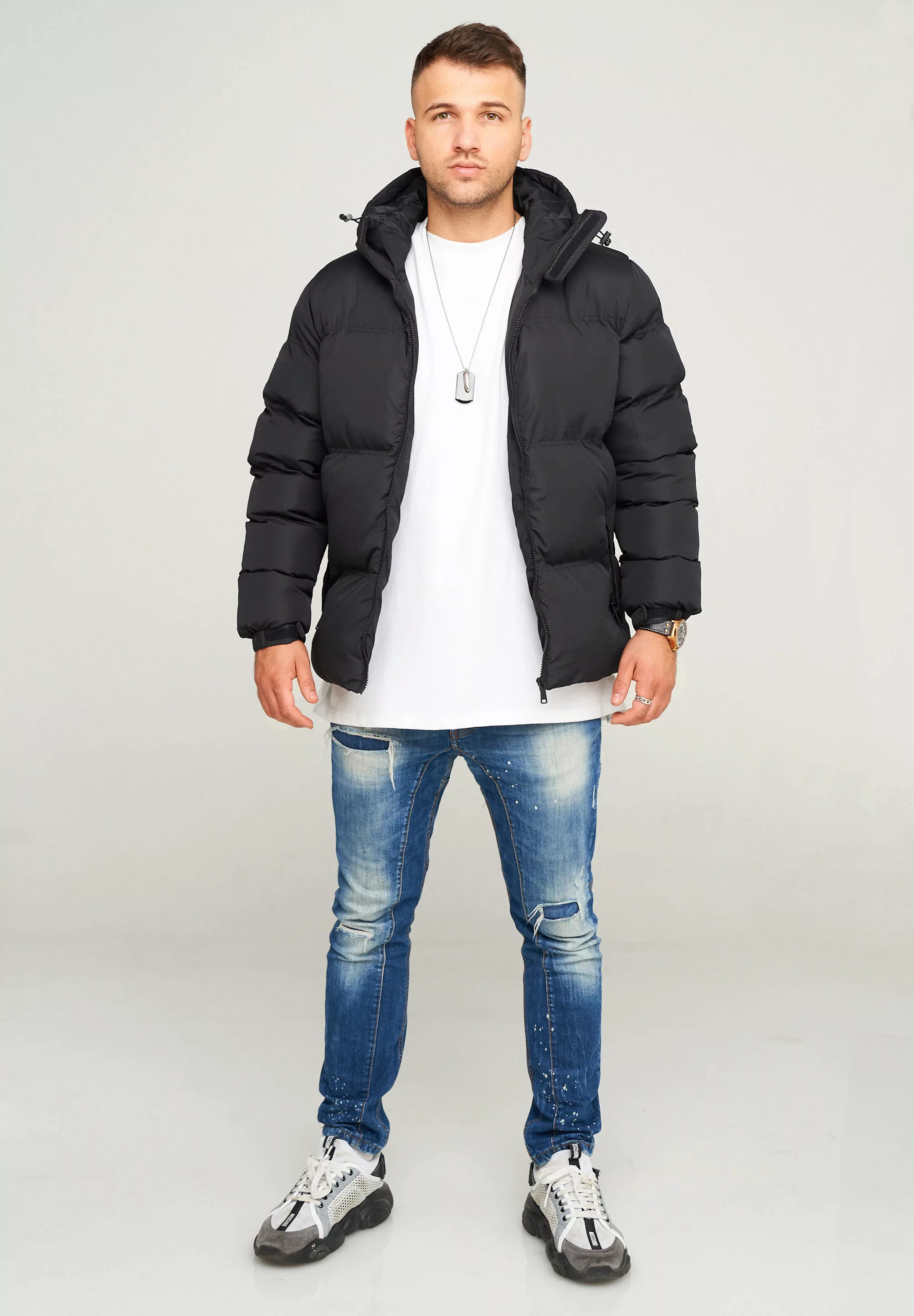 behype Steppjacke "BHROLLIN", mit Kapuze günstig online kaufen