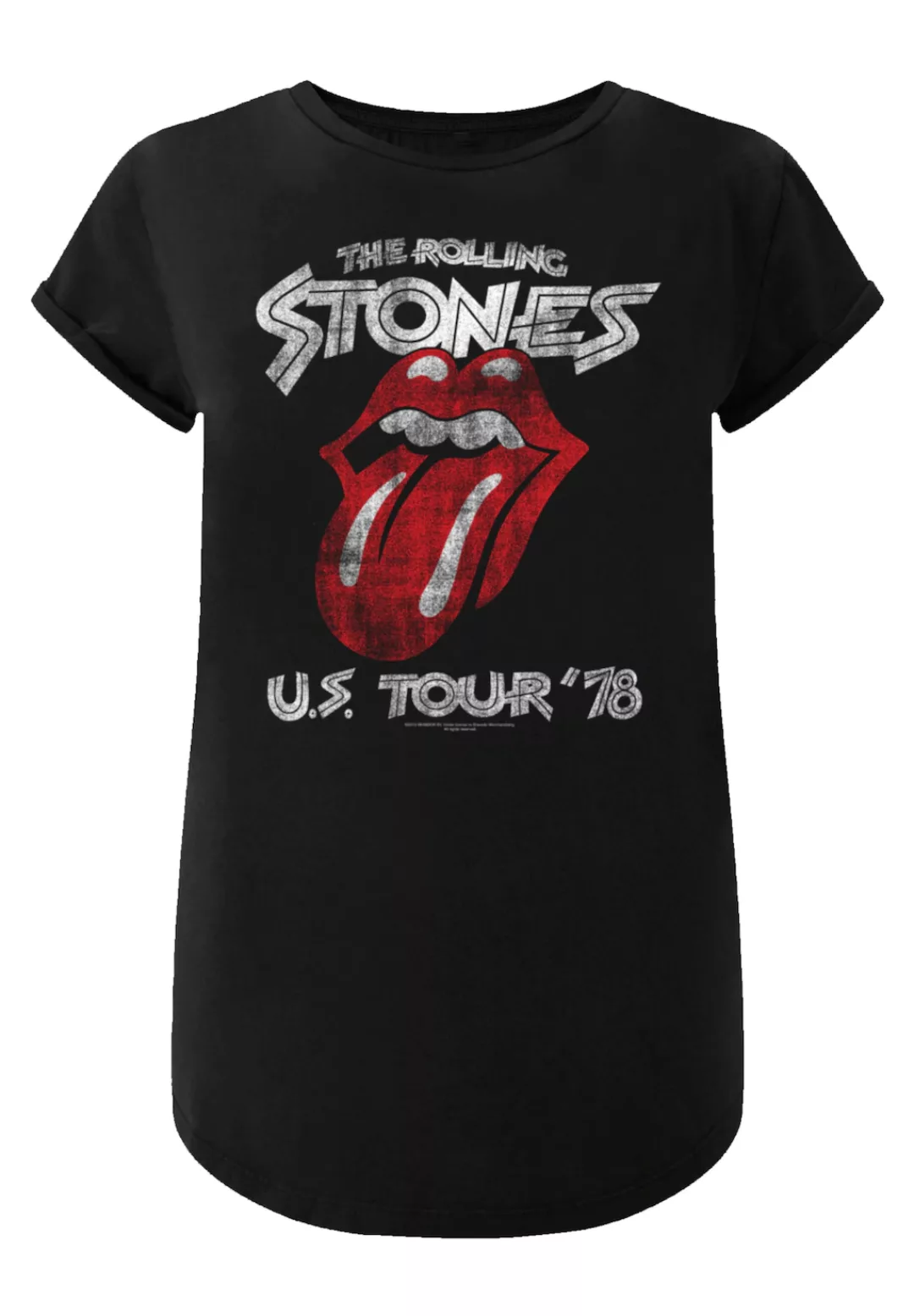 F4NT4STIC T-Shirt "The Rolling Stones US Tour 78", Print günstig online kaufen